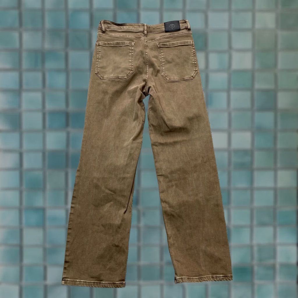 Roark Roark Jeans Mens 30 Brown Straight Leg Logo Cotton Stretch Workwear Classic Size US 30 / EU 46 - 1 Thumbnail