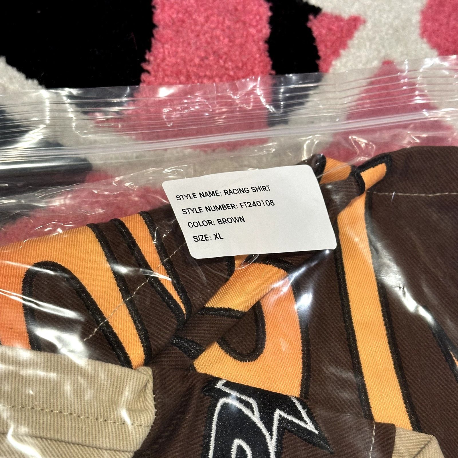 Fuck The Population FTP Raceway Button Up Shirt (Tan) – Size XL – As Pictured Size US XL / EU 56 / 4 - 6 Thumbnail