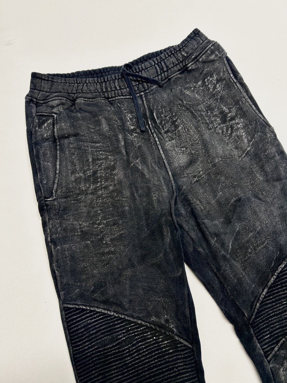 Balmain SS2014 Waxed Biker Sweatpants Size US 32 / EU 48 - 4 Thumbnail
