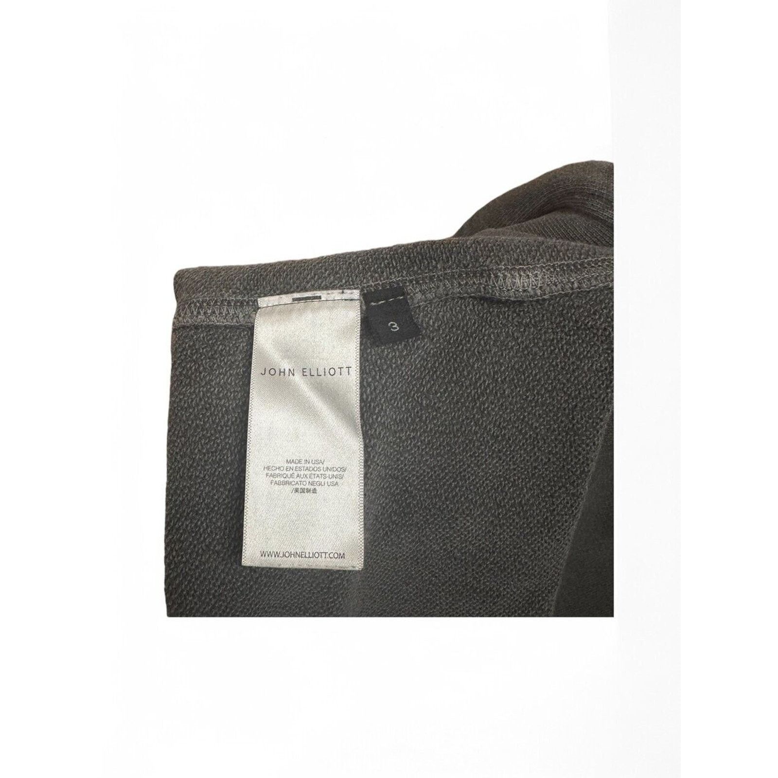 John Elliott John Elliott Faded Gray Reconstructed Vintage Hoodie Size L Size US L / EU 52-54 / 3 - 8 Thumbnail