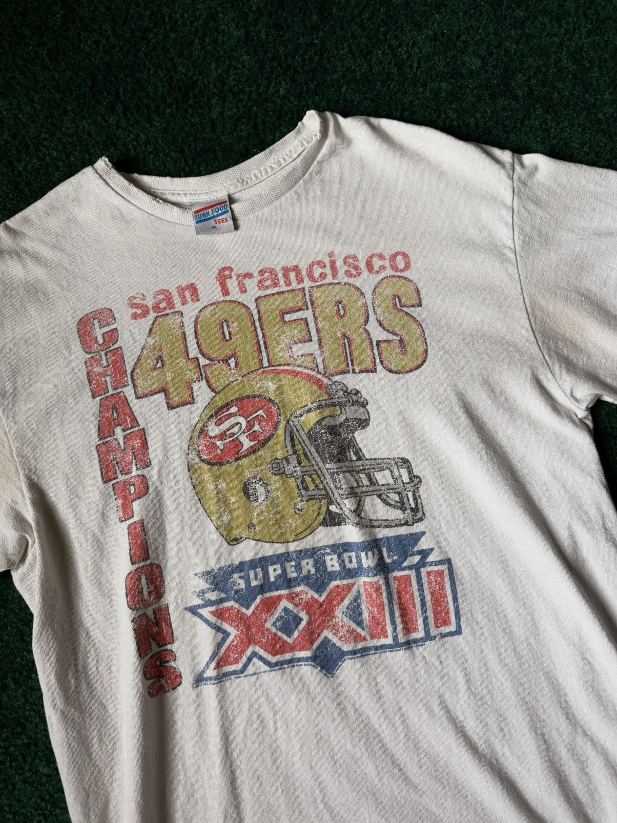 San Francisco 49ers Super Bowl XXIII Champions white t-shirt