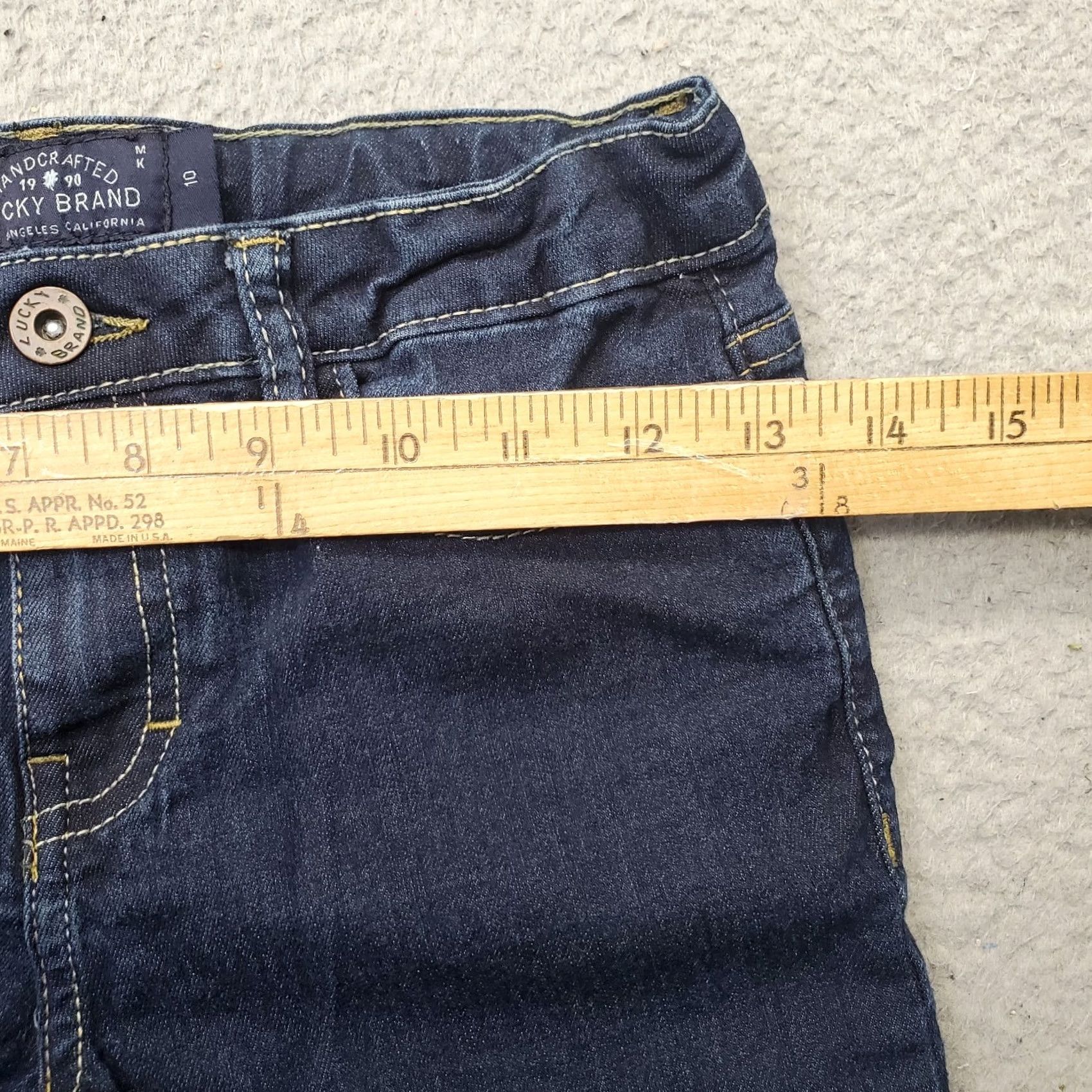 Lucky Brand Lucky Brand Jeans Womens 10 Blue Denim 5 Pockets Stretch Adjustable Waistband jeans Womens Size 10 Blue 5-Pocket Design Regular Straight Size 32" / US 10 / IT 46 - 6 Thumbnail