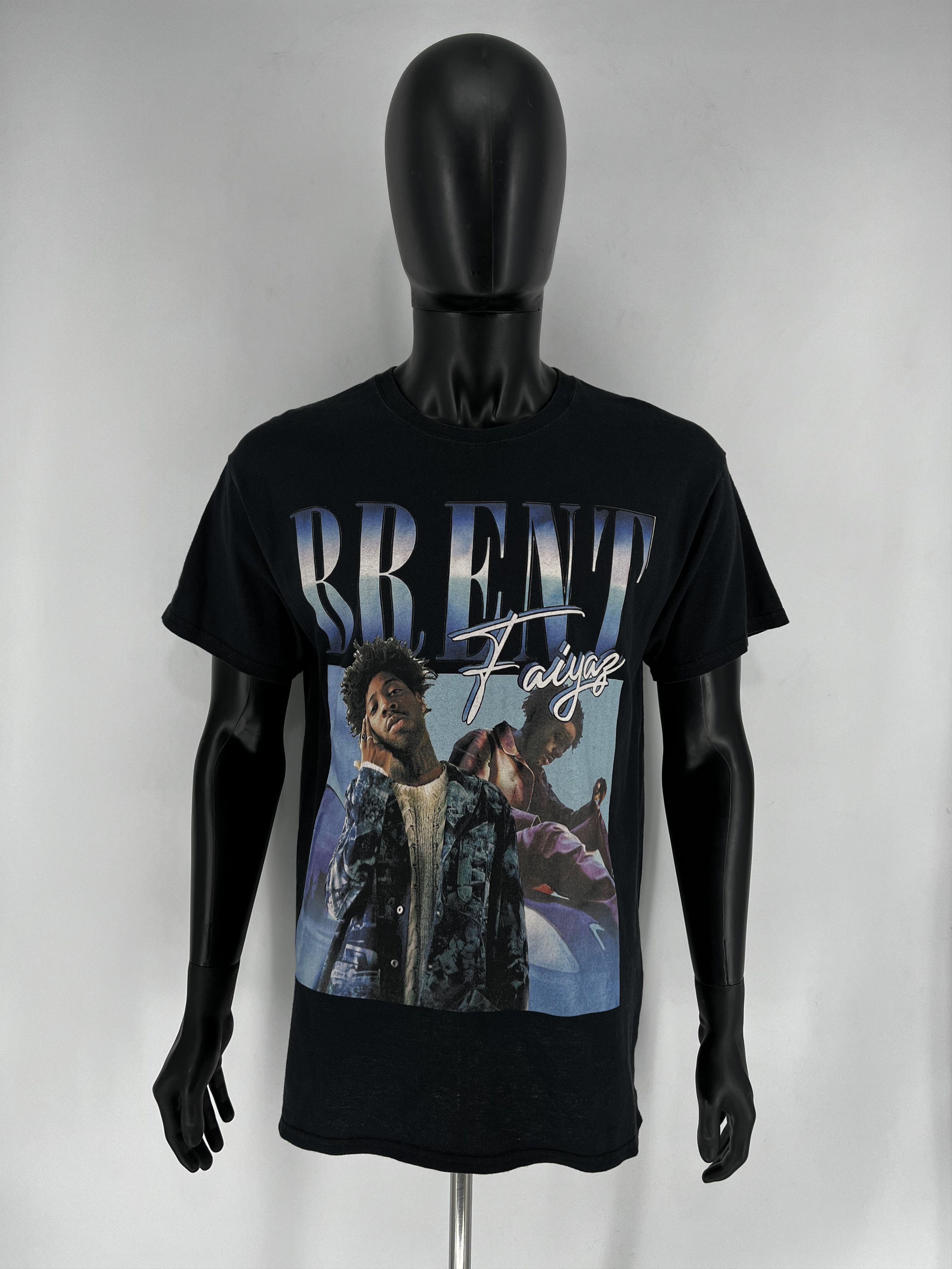 Rap Tees Y2K American Singer Brent Graphic T-shirt Retro Hip Hop Size US L / EU 52-54 / 3 - 2 Thumbnail