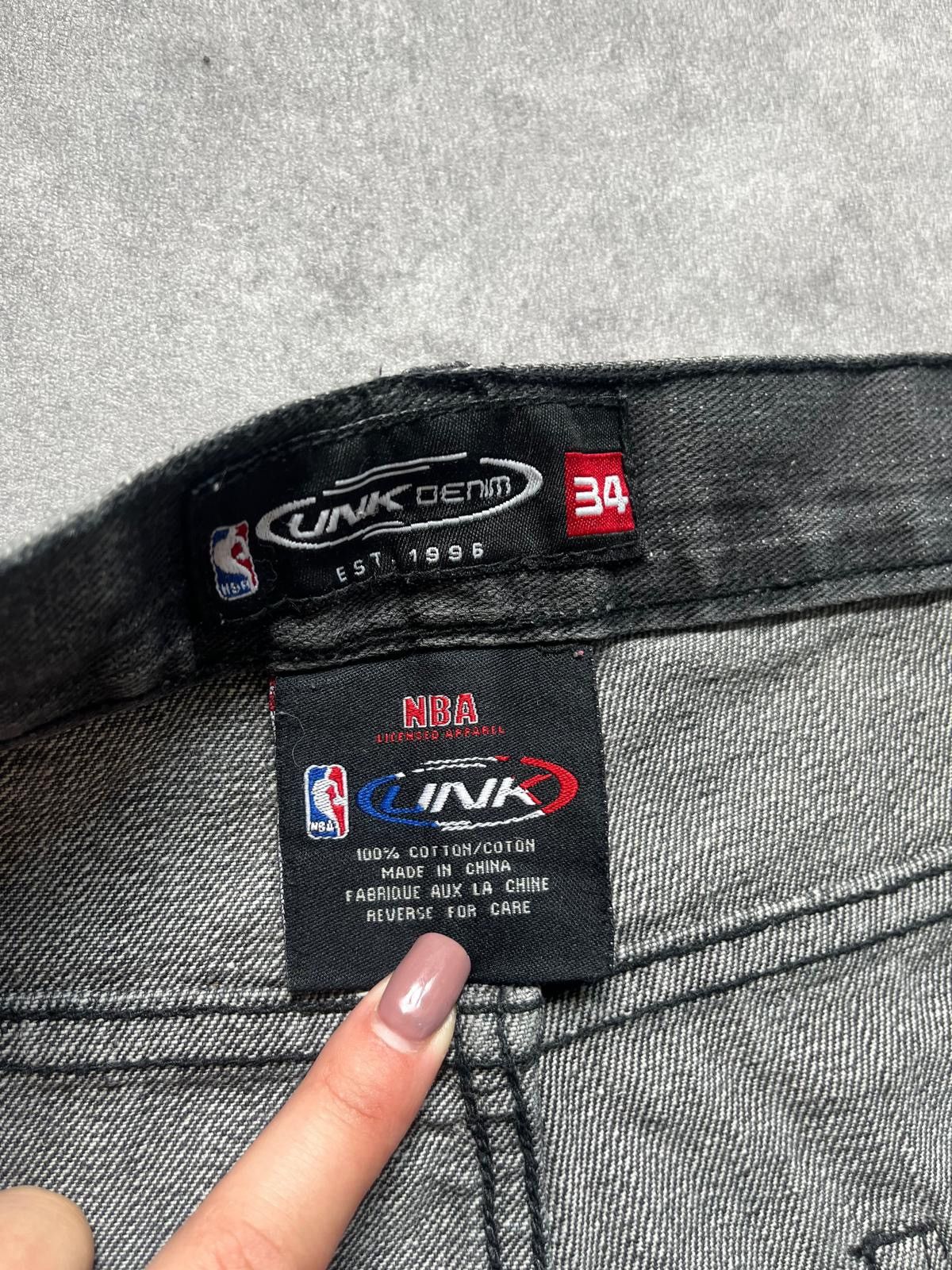 NBA × Southpole UNK Denim x NBA Miami Heats Baggy / Straight Jeans Pants Size US 34 / EU 50 - 8 Thumbnail