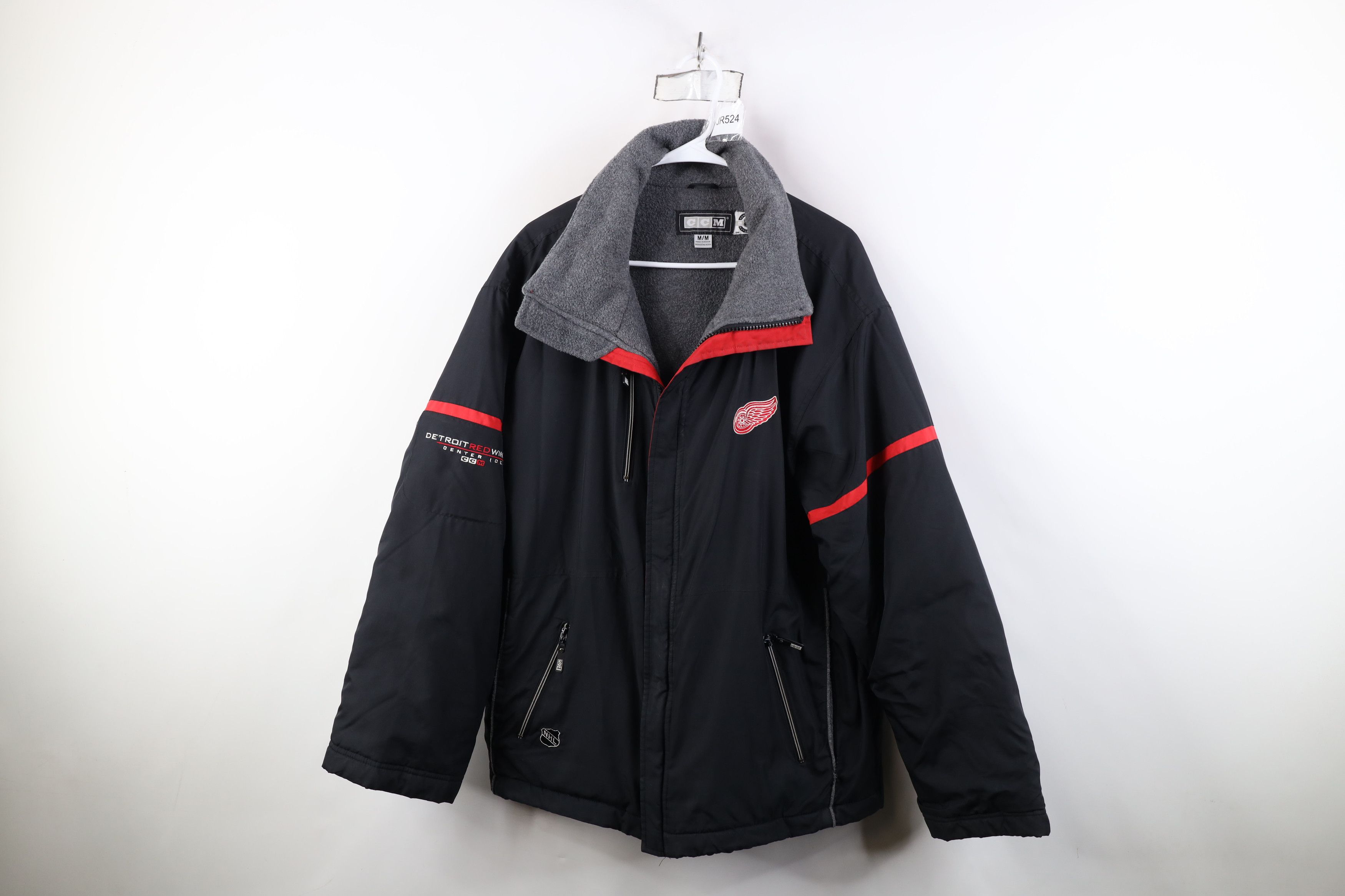 Vintage Vintage CCM Hockey Detroit Red Wings Hockey Jacket Black Size US M / EU 48-50 / 2 - 1 Thumbnail