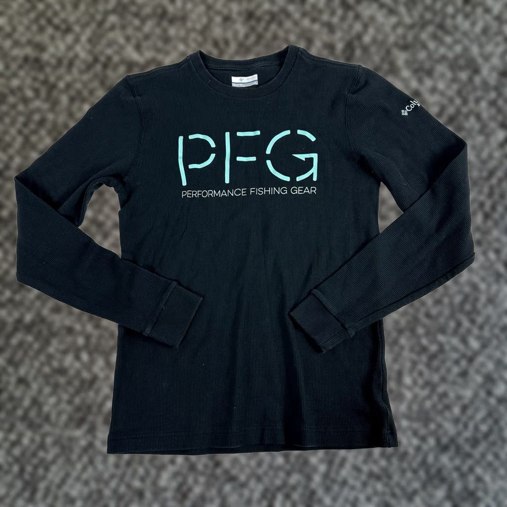 Triangl Columbia PFG Sweatshirt Triangle Waffle Thermal Black Long Sleeve Mens S Size US S / EU 44-46 / 1 - 1 Thumbnail