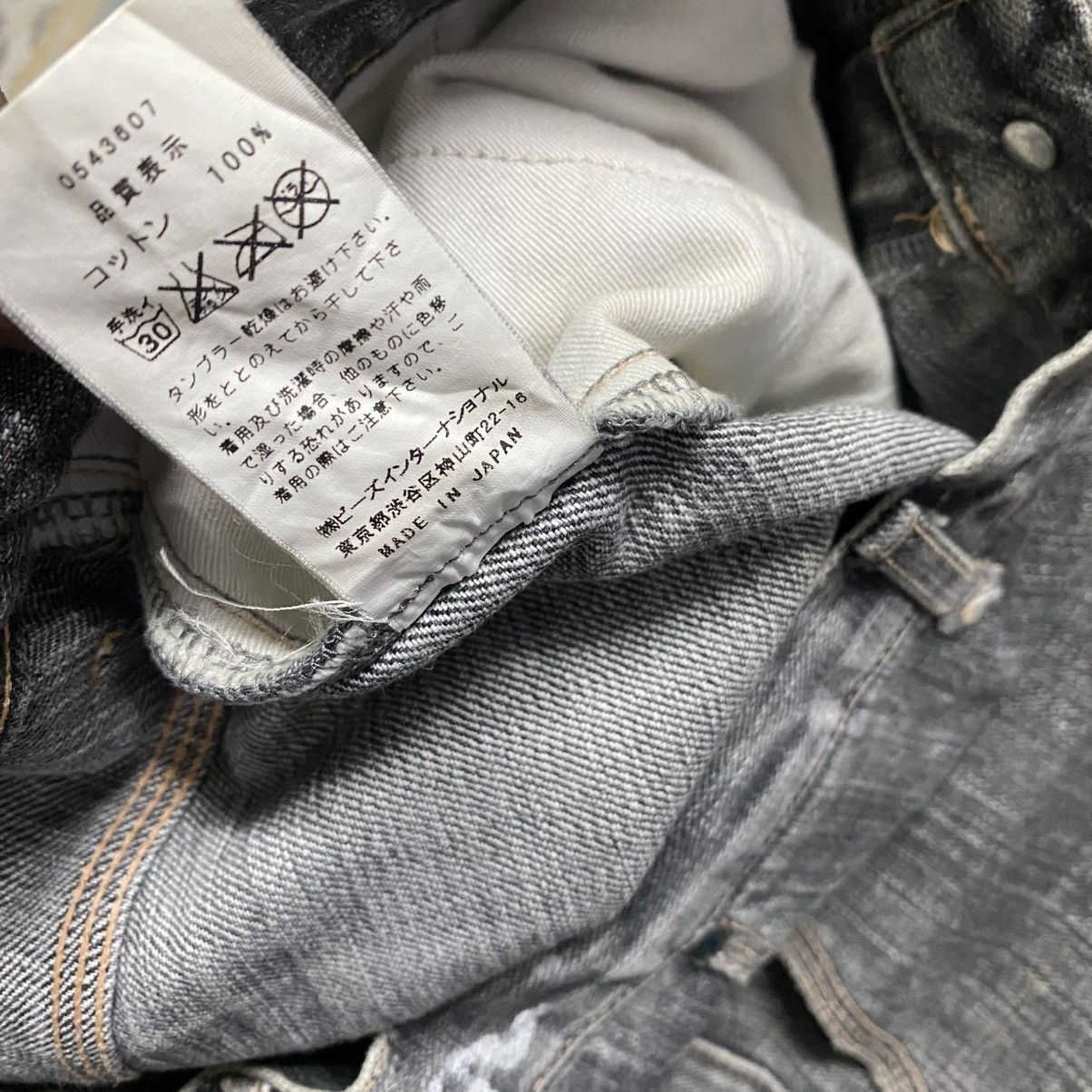 Hysteric Glamour Vintage X-Girl Distressed Denim Faded Black Jeans Size US 30 / EU 46 - 21 Thumbnail
