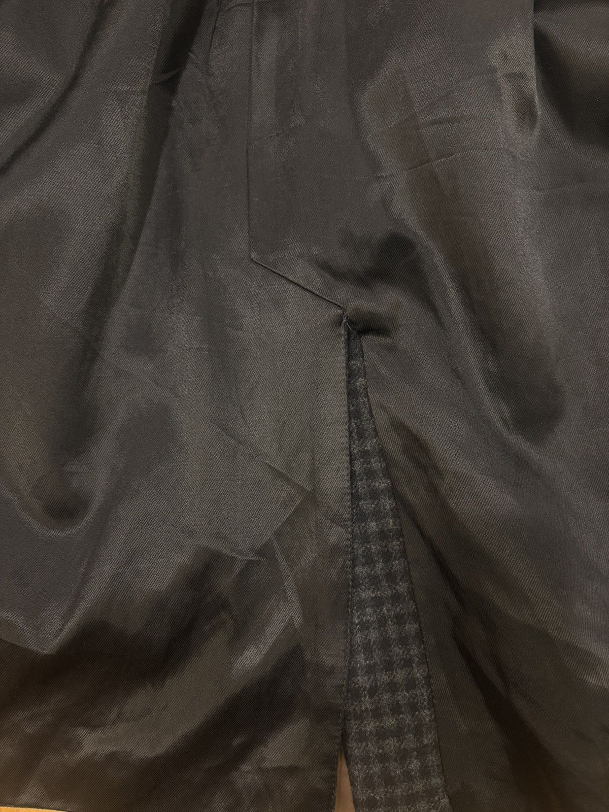 Ermenegildo Zegna Charcoal Check Overcoat Size US L / EU 52-54 / 3 - 20 Thumbnail
