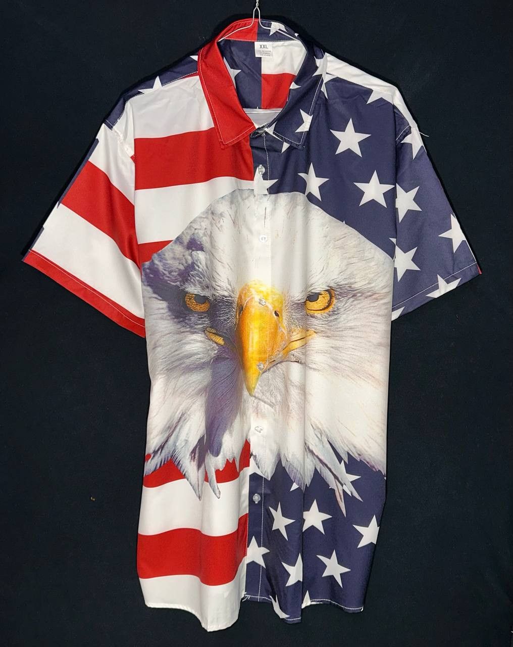 Other American flag style USA America power eagle shirt buttons up Size US XXL / EU 58 / 5 - 1 Thumbnail