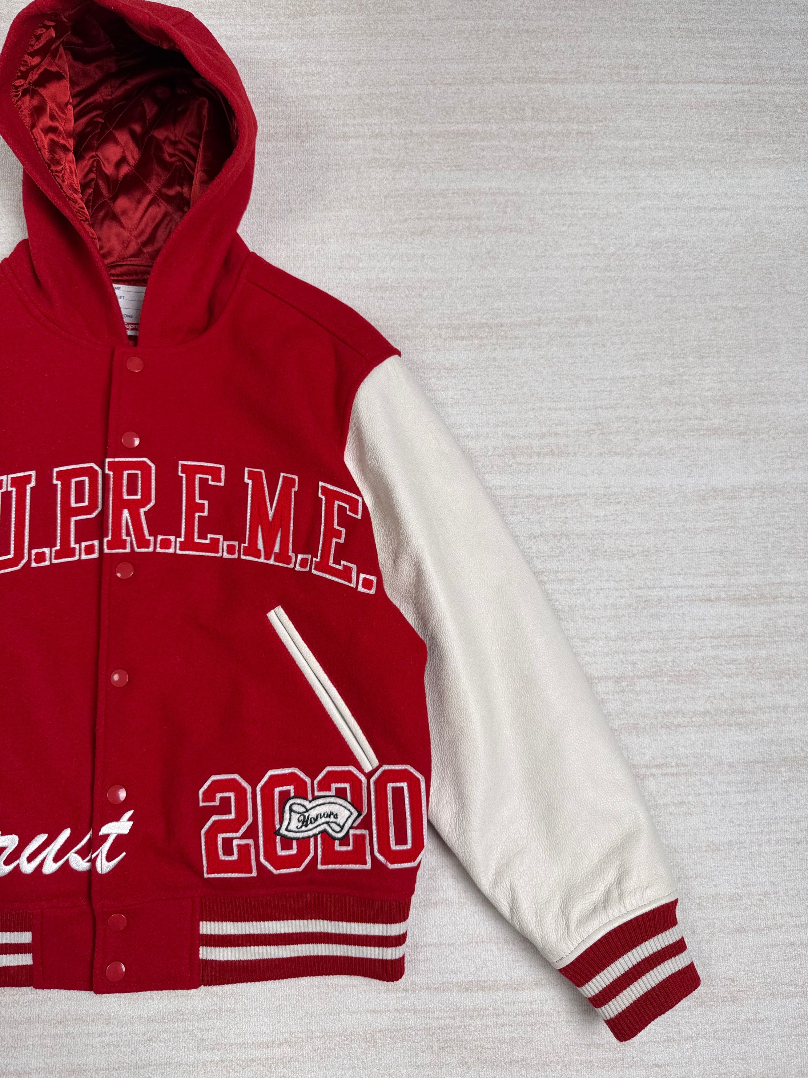 Supreme UNWORN* FW20 King Hooded Varsity Jacket Size S Size US S / EU 44-46 / 1 - 6 Thumbnail