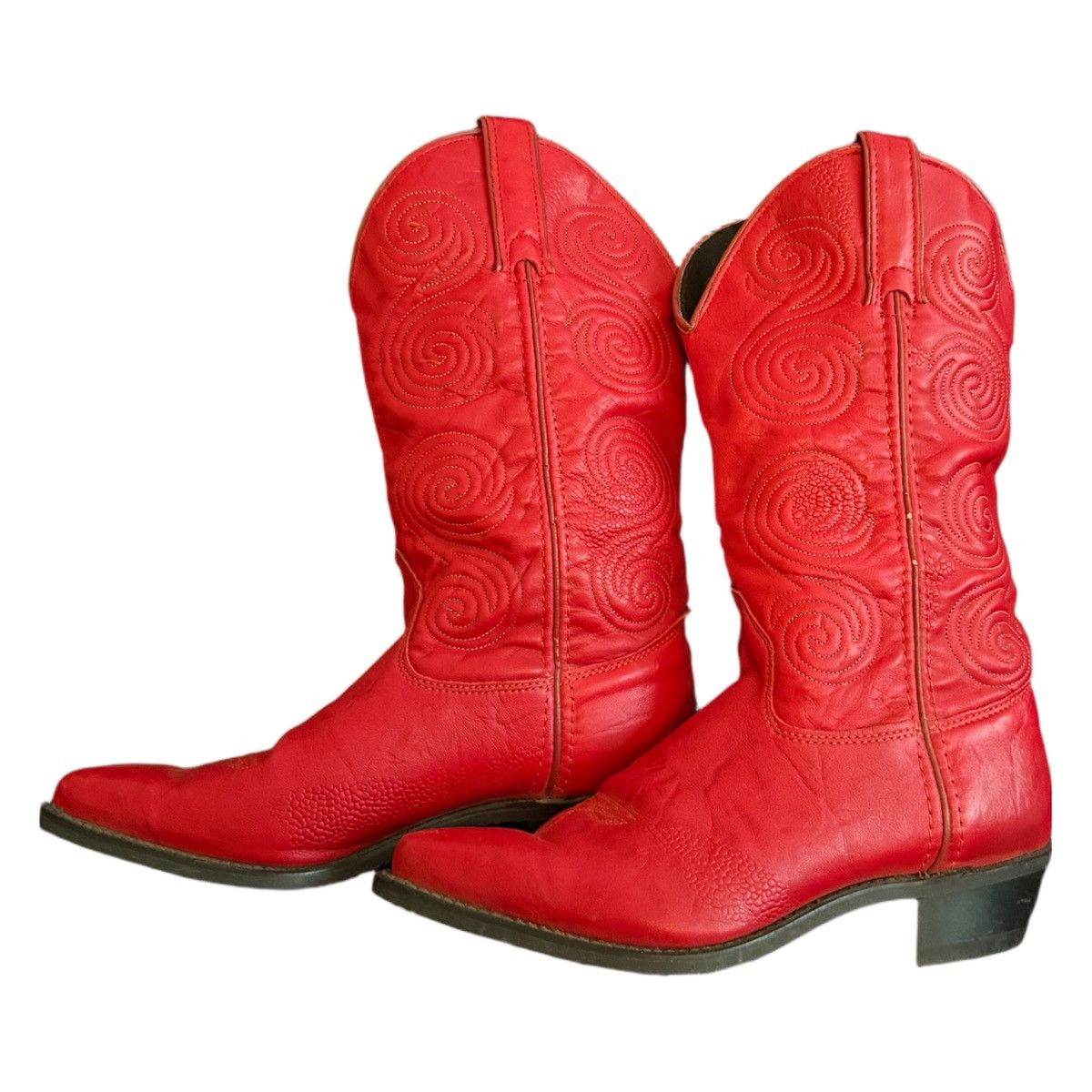 Vintage red cowboy boots Size US 7 / IT 37 - 1 Thumbnail