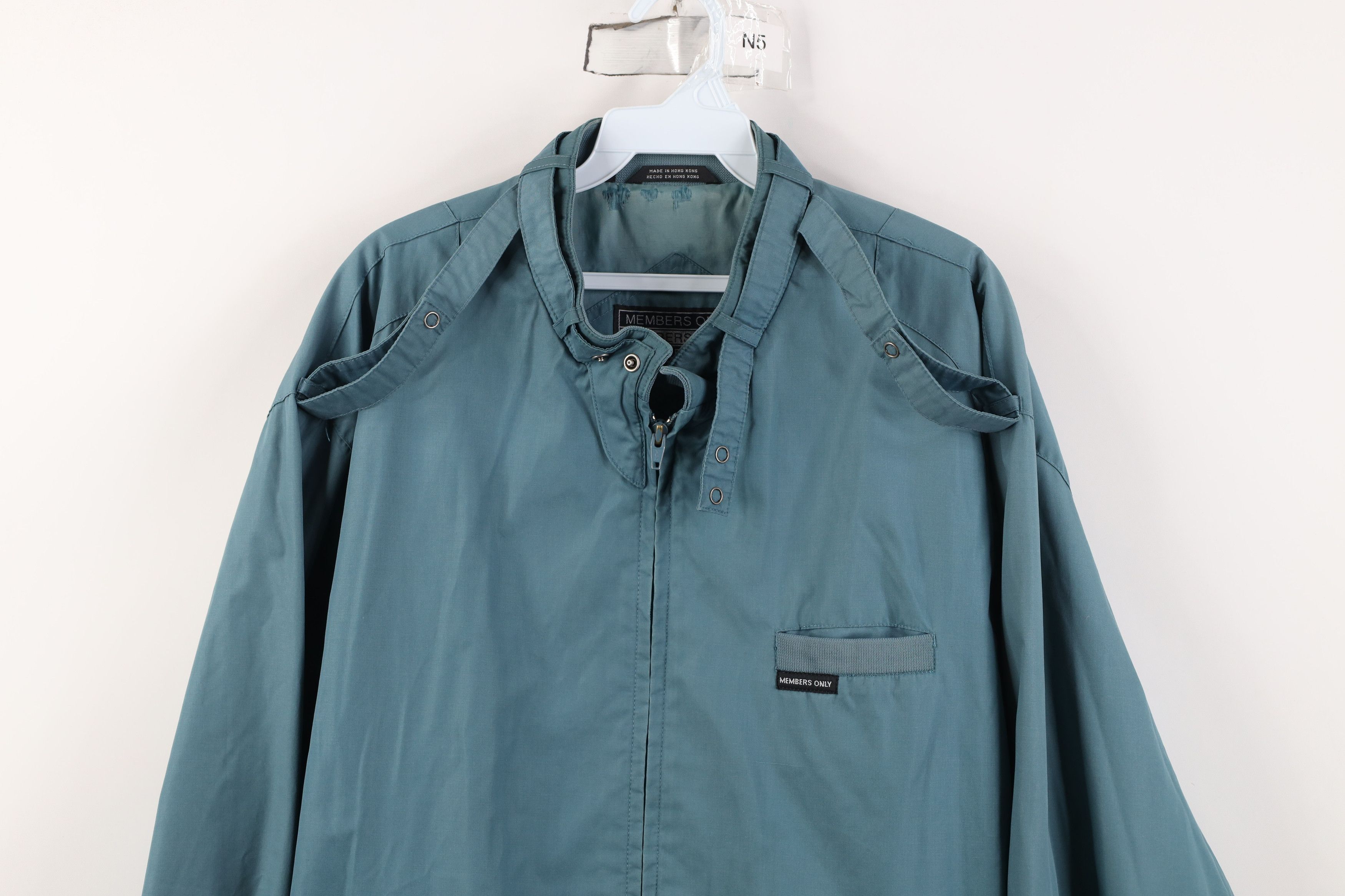 Vintage Vintage 80s 90s Members Only Cafe Racer Bomber Jacket Teal Size US XL / EU 56 / 4 - 2 Thumbnail