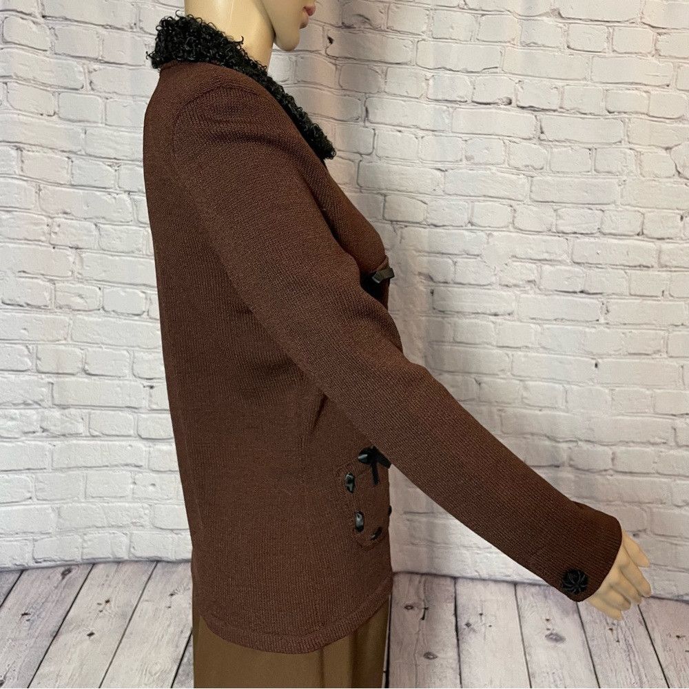 Other New Vintage Jules of Margate Brown Knit Cardigan Jacket Siz Size S / US 4 / IT 40 - 5 Thumbnail