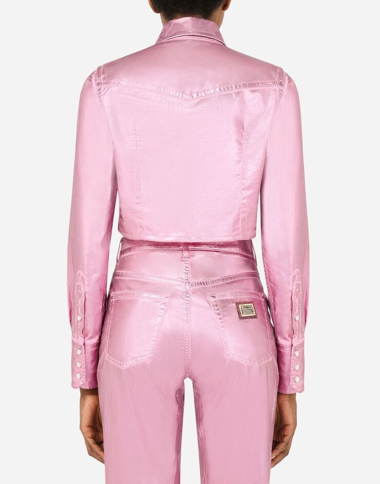 Dolce & Gabbana o1y0925 Solid Color Shirt in Pink Size XS / US 0-2 / IT 36-38 - 5 Thumbnail