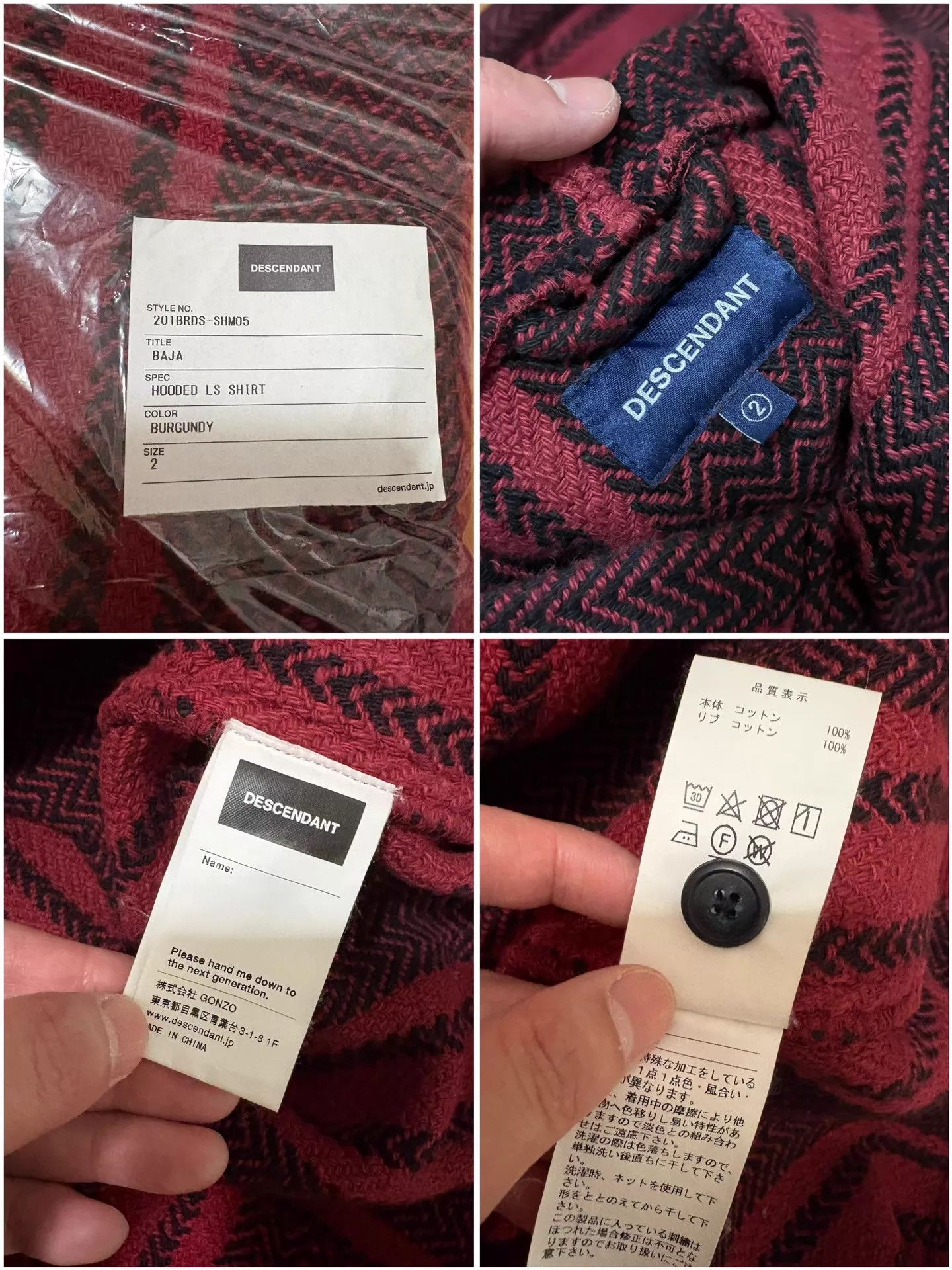 Descendant DCDT 20SS BAJA Hooded LS Shirt Whale Embroidery 2 Worn Once Size US M / EU 48-50 / 2 - 9 Thumbnail