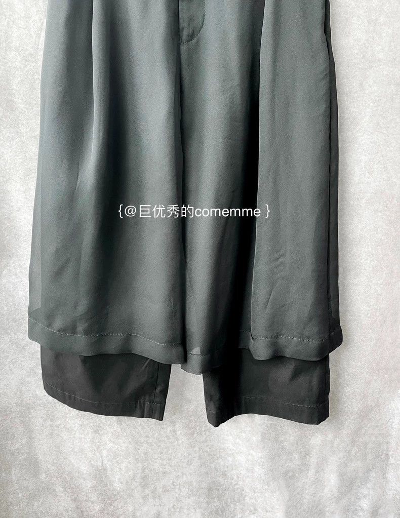 Comme des Garcons Comme des Garcons size XS Black double-layer suit pants ou Size 23" - 4 Thumbnail