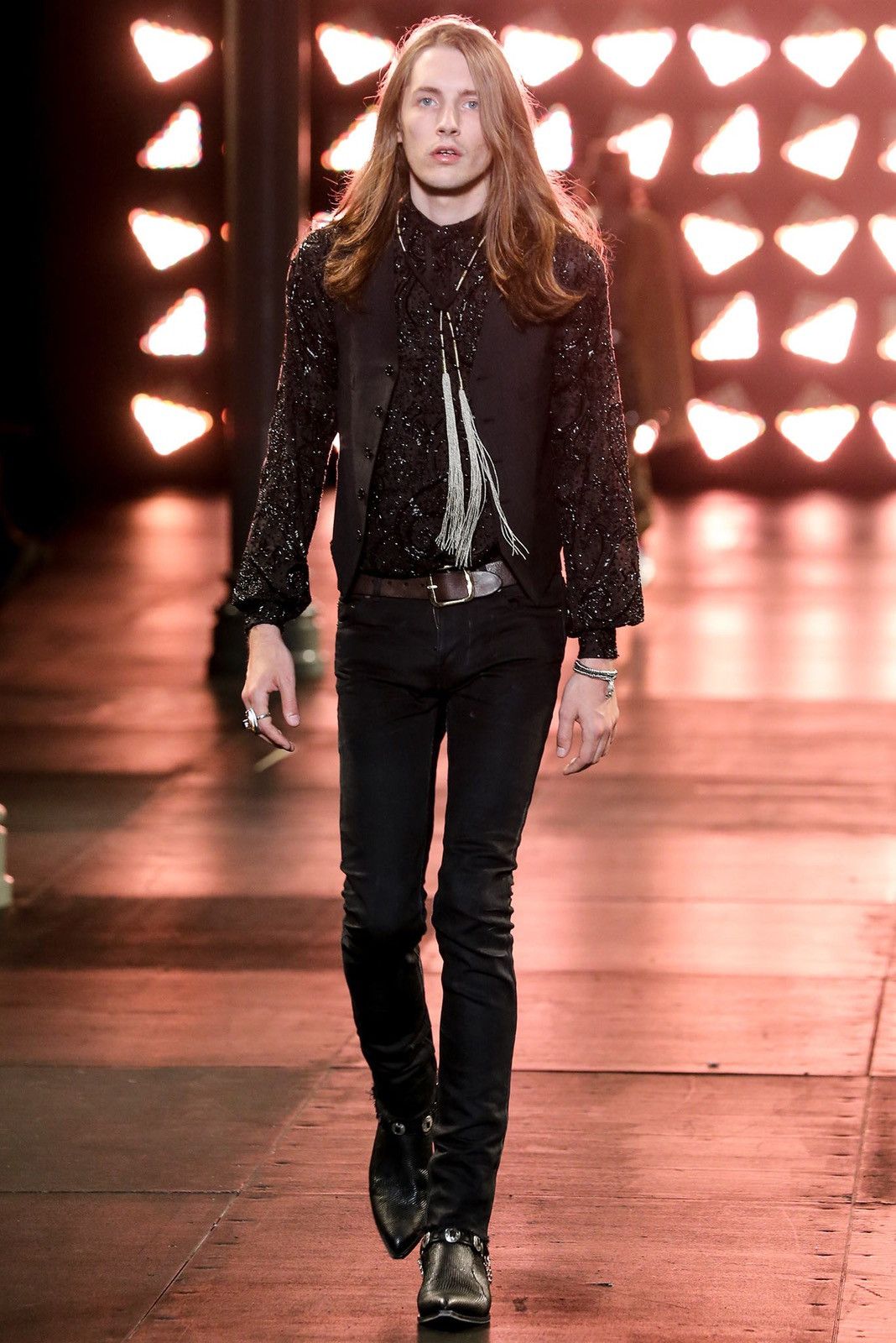 Saint Laurent Paris SAINT LAURENT PARIS BY HEDI SLIMANE 15SS Santiag Boots Size US 7 / EU 40 - 2 Thumbnail