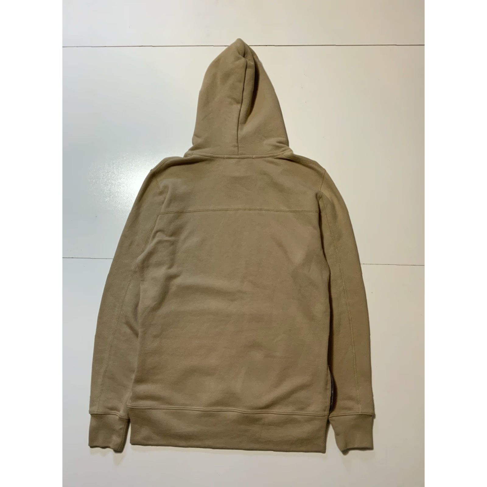 John Elliott John Elliott Hoodie Villain Side Zip Pullover Sz.2 Men Khaki Beige Terry Fleece Size US XS / EU 42 / 0 - 2 Thumbnail