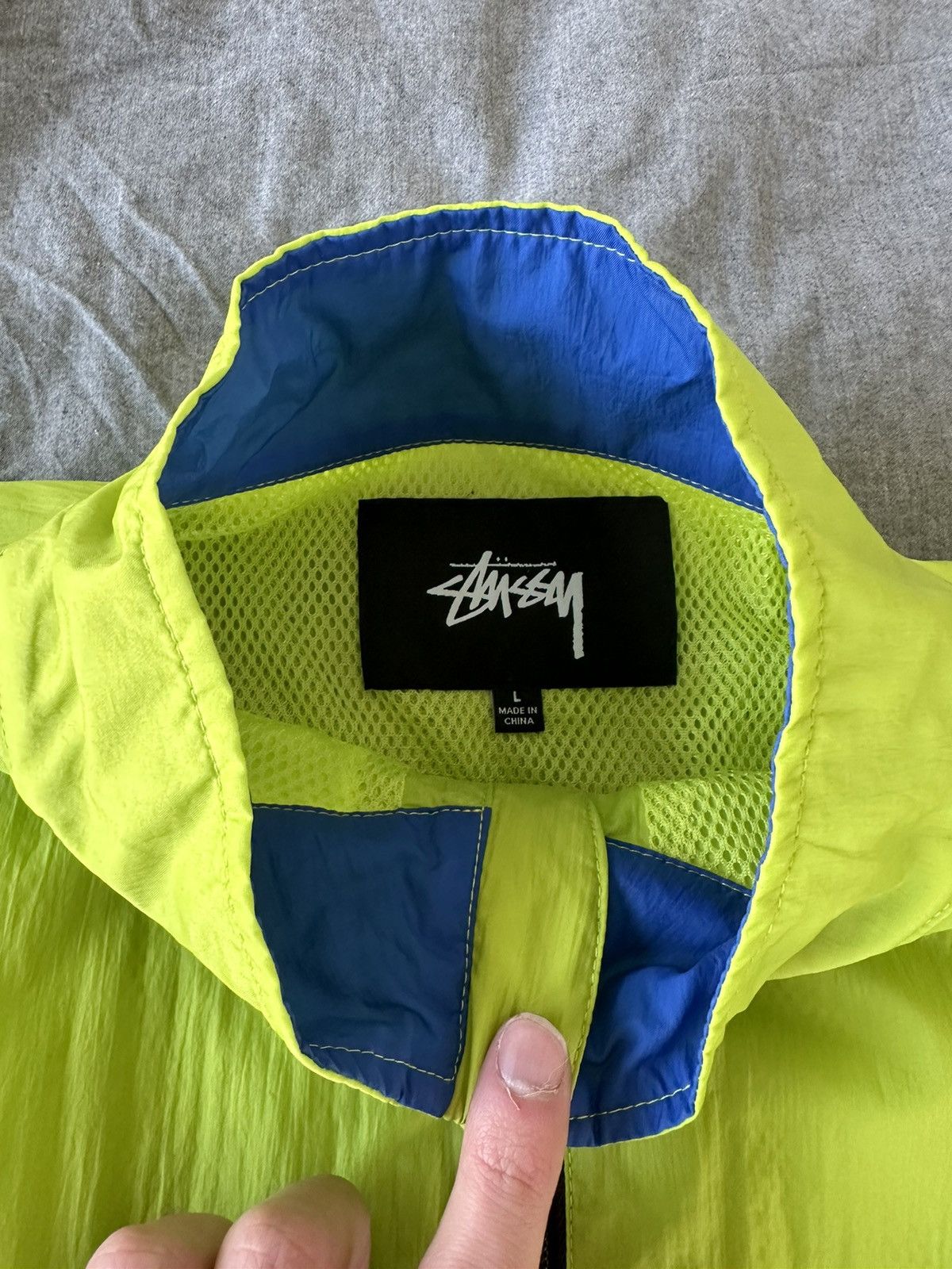 Stussy Stussy Sport Pullover Windbreaker Jacket Green Blue GTX Size US L / EU 52-54 / 3 - 4 Thumbnail