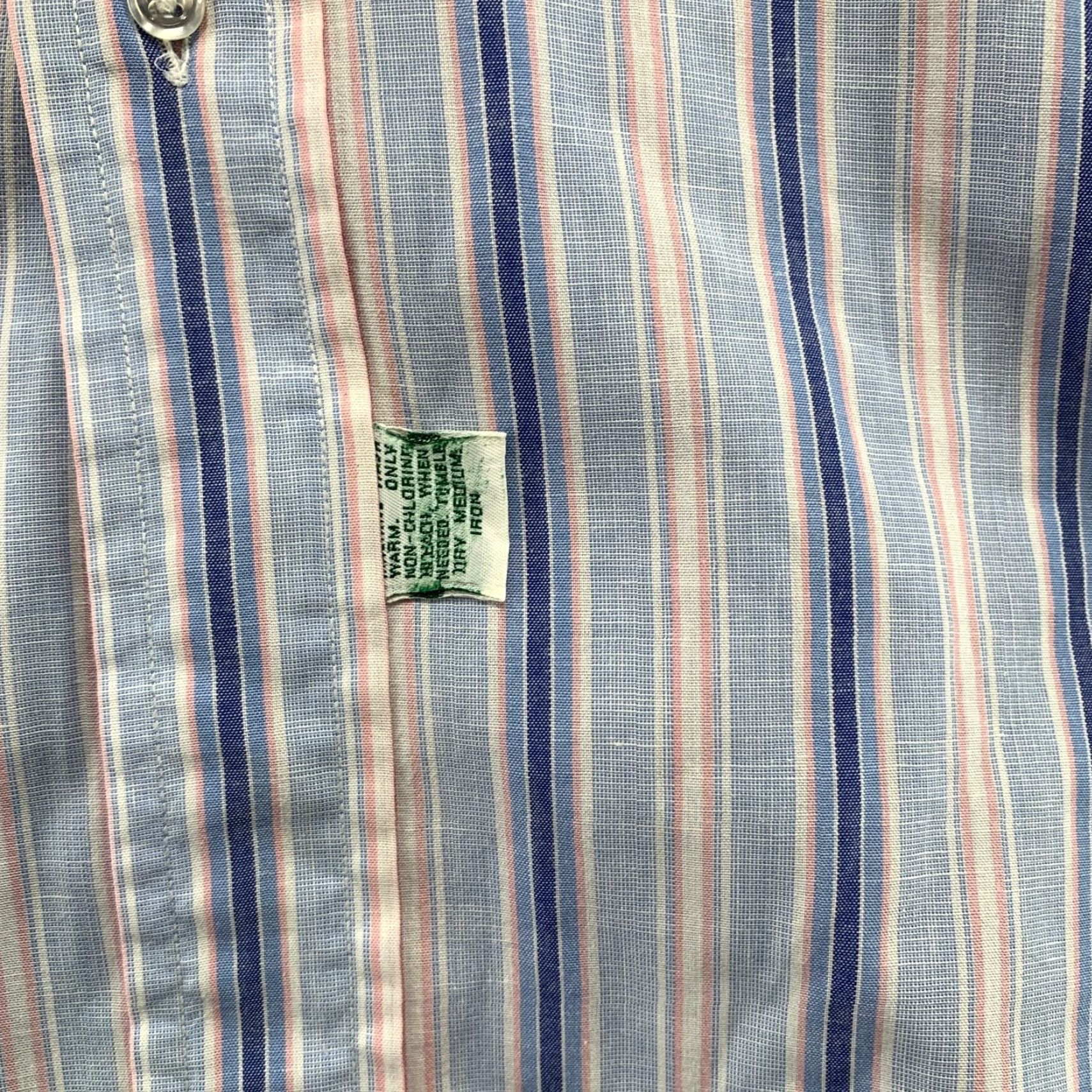 Polo Ralph Lauren VINTAGE Polo Ralph Lauren Button Shirt Men 20 Fits Medium Blue Stripped Made USA Size US M / EU 48-50 / 2 - 5 Thumbnail