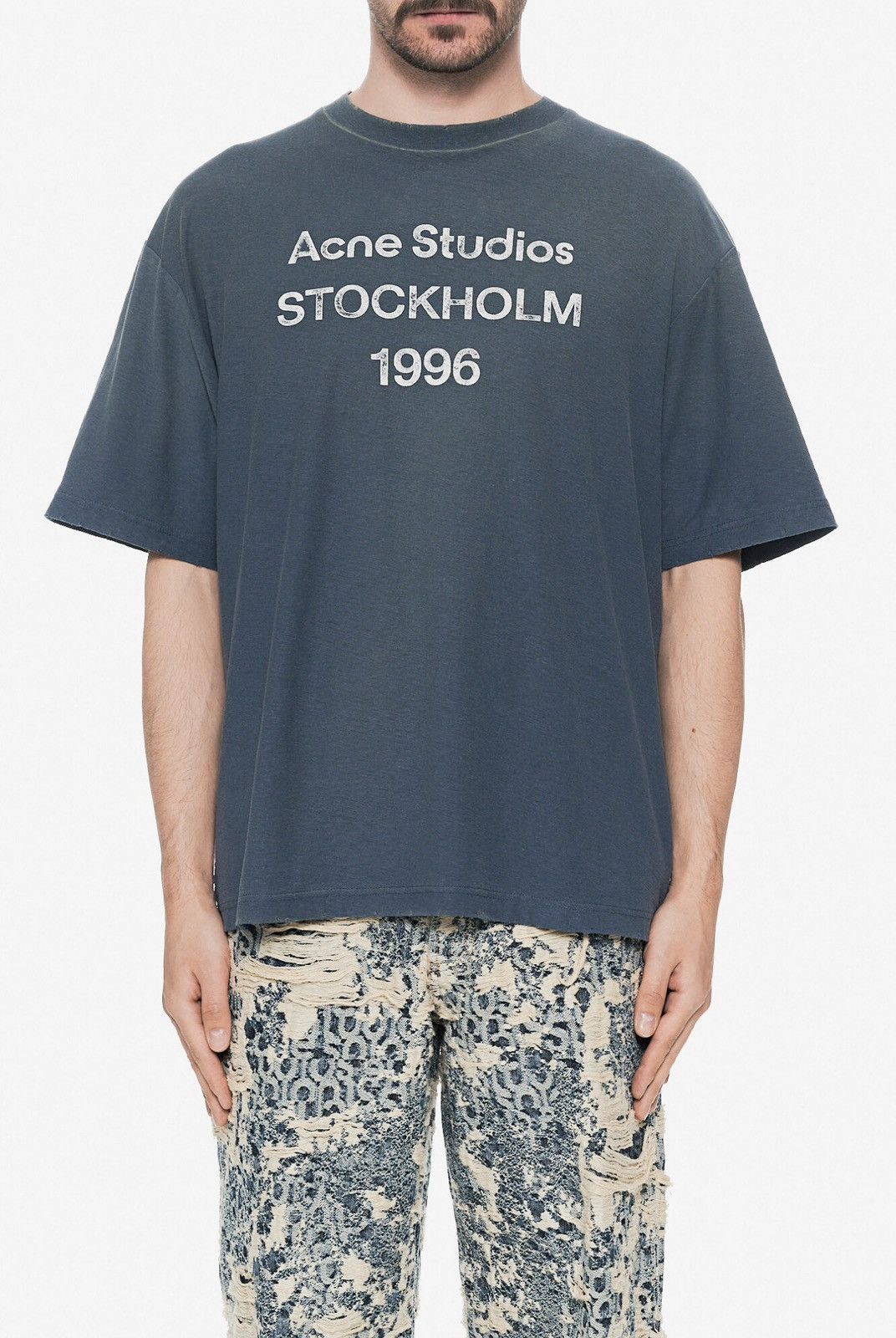 Acne Studios Acne Studios Stockholm 1996 Distressed T-Shirt Size US XL / EU 56 / 4 - 1 Thumbnail