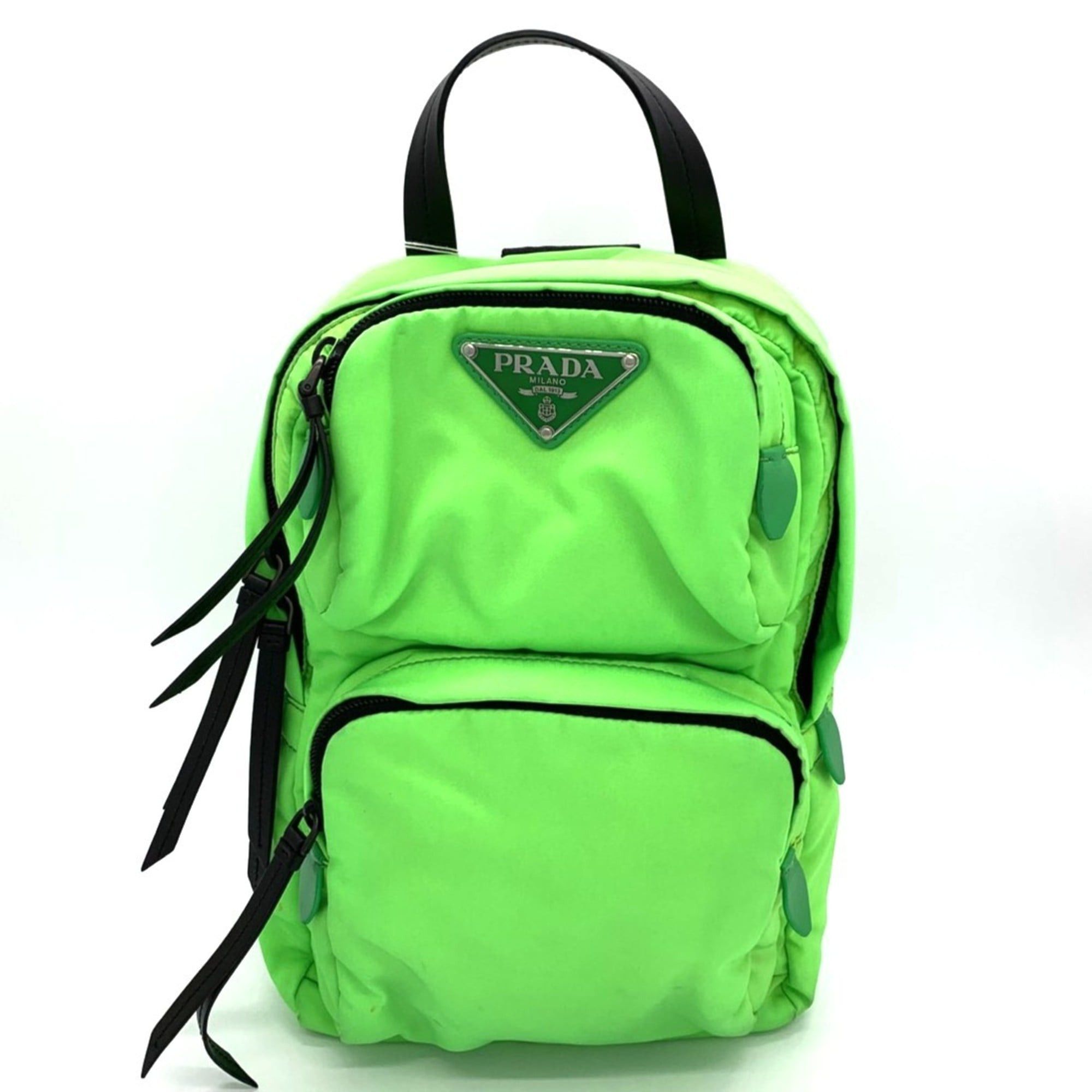 Prada body bag nylon green for men and women