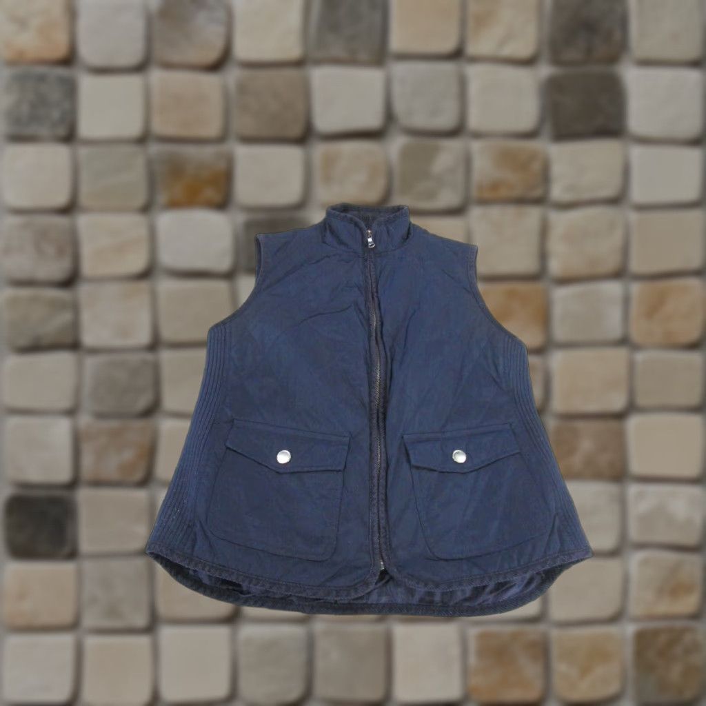Talbots Talbots Vest Womens Small Blue Mock Neck Utility Outdoor Size S / US 4 / IT 40 - 1 Thumbnail