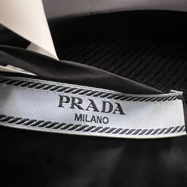 Prada PRADA Black Triangle Logo Collar Jacket-2506 Size US M / EU 48-50 / 2 - 5 Thumbnail