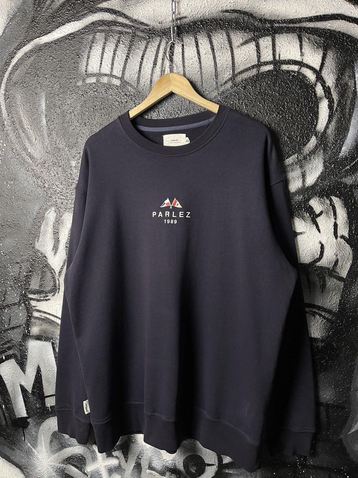 Parlez Parlez Iroko Crewneck Embroidered Logo Sweatshirt Men’s XL Size US XL / EU 56 / 4 - 1 Thumbnail