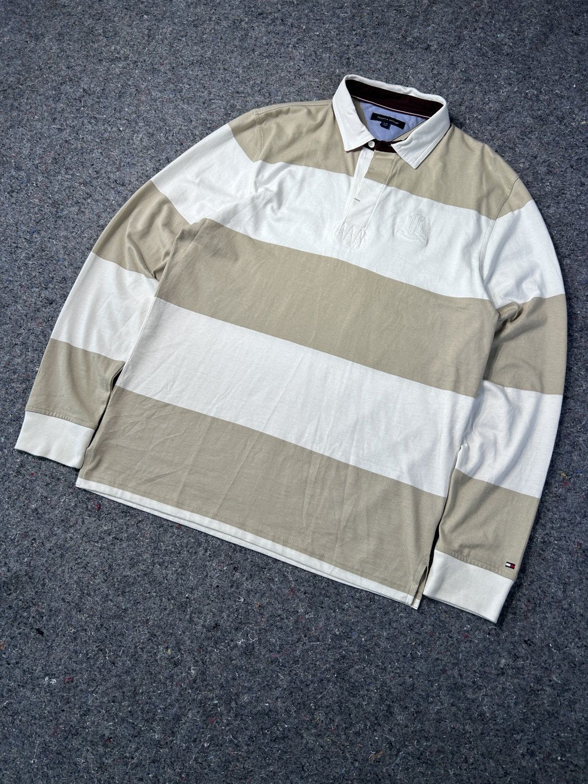 Other Vintage Tommy Hilfiger Rugby Longsleeve Shirt Y2K / L size Size US L / EU 52-54 / 3 - 2 Thumbnail