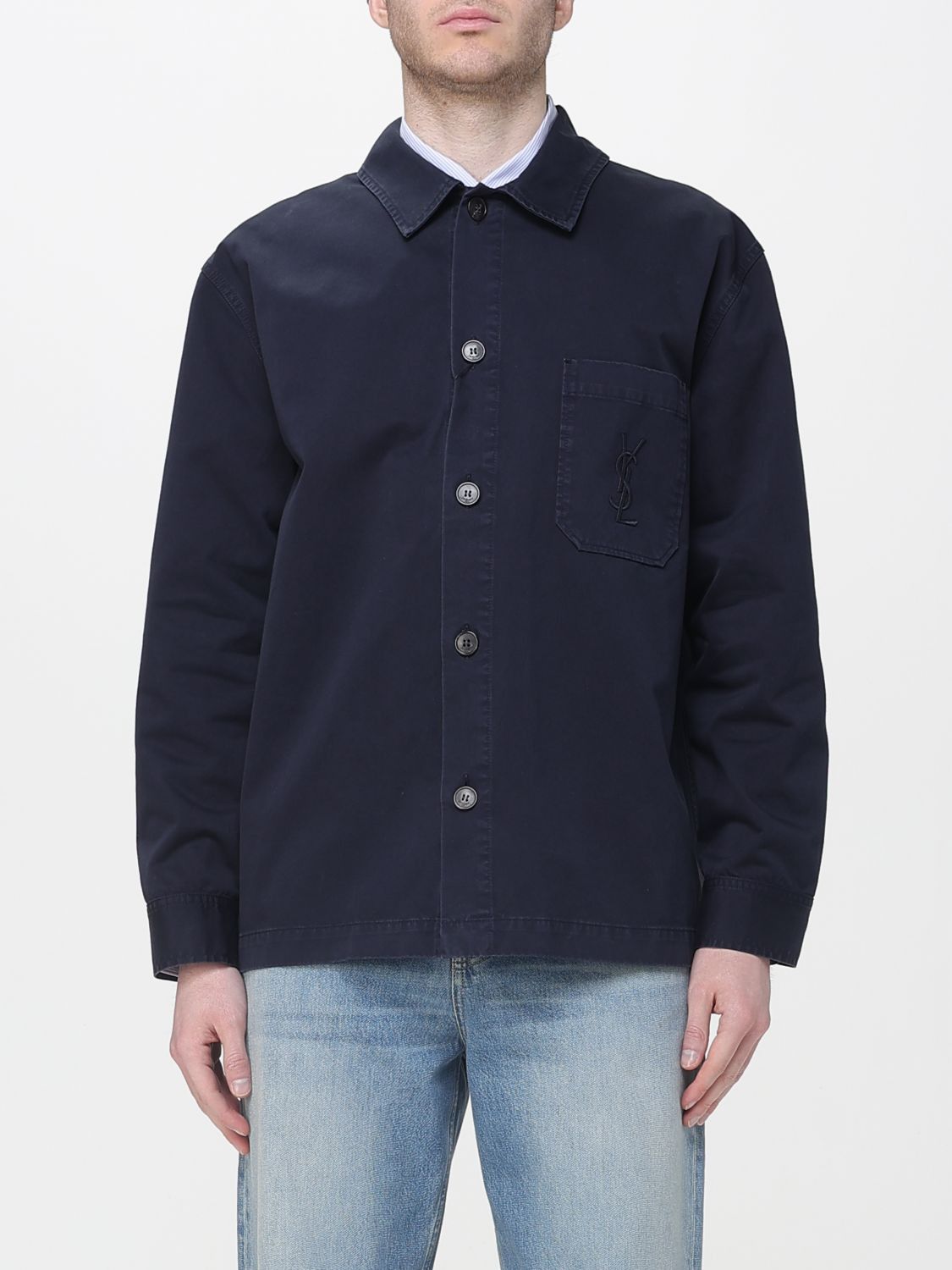 Saint Laurent Paris Saint Laurent Jacket Men Navy Size US XXL / EU 58 / 5 - 1 Thumbnail