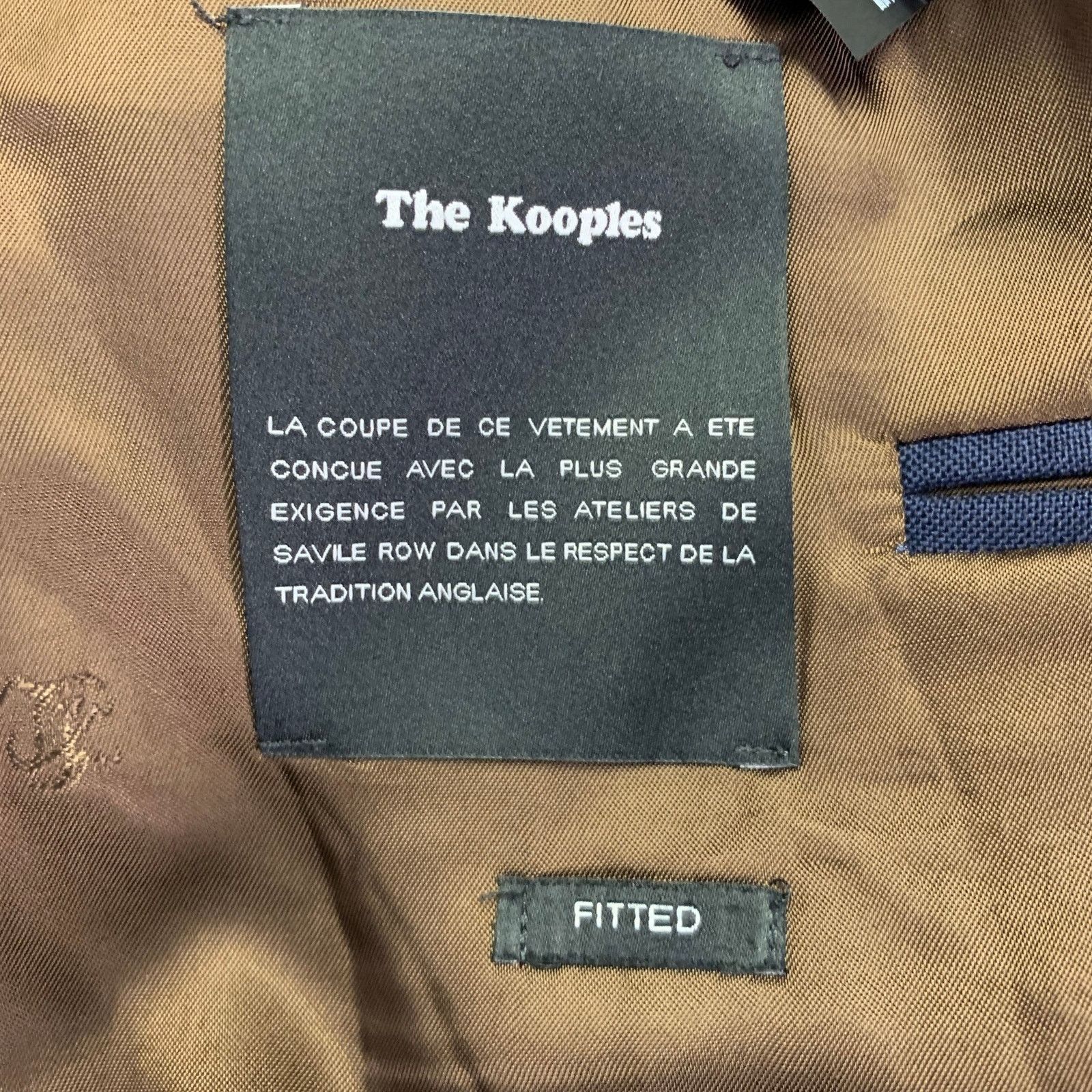 The Kooples THE KOOPLES Size 34 Navy Wool Notch Lapel Sport Coat Size 34R - 4 Thumbnail