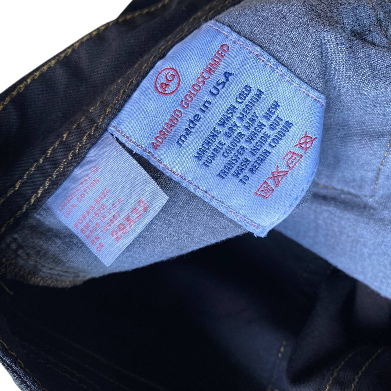 AG Adriano Goldschmied FLARE AG Adriano Goldschmied "The Fillmore" Leather Western Size US 29 - 10 Thumbnail