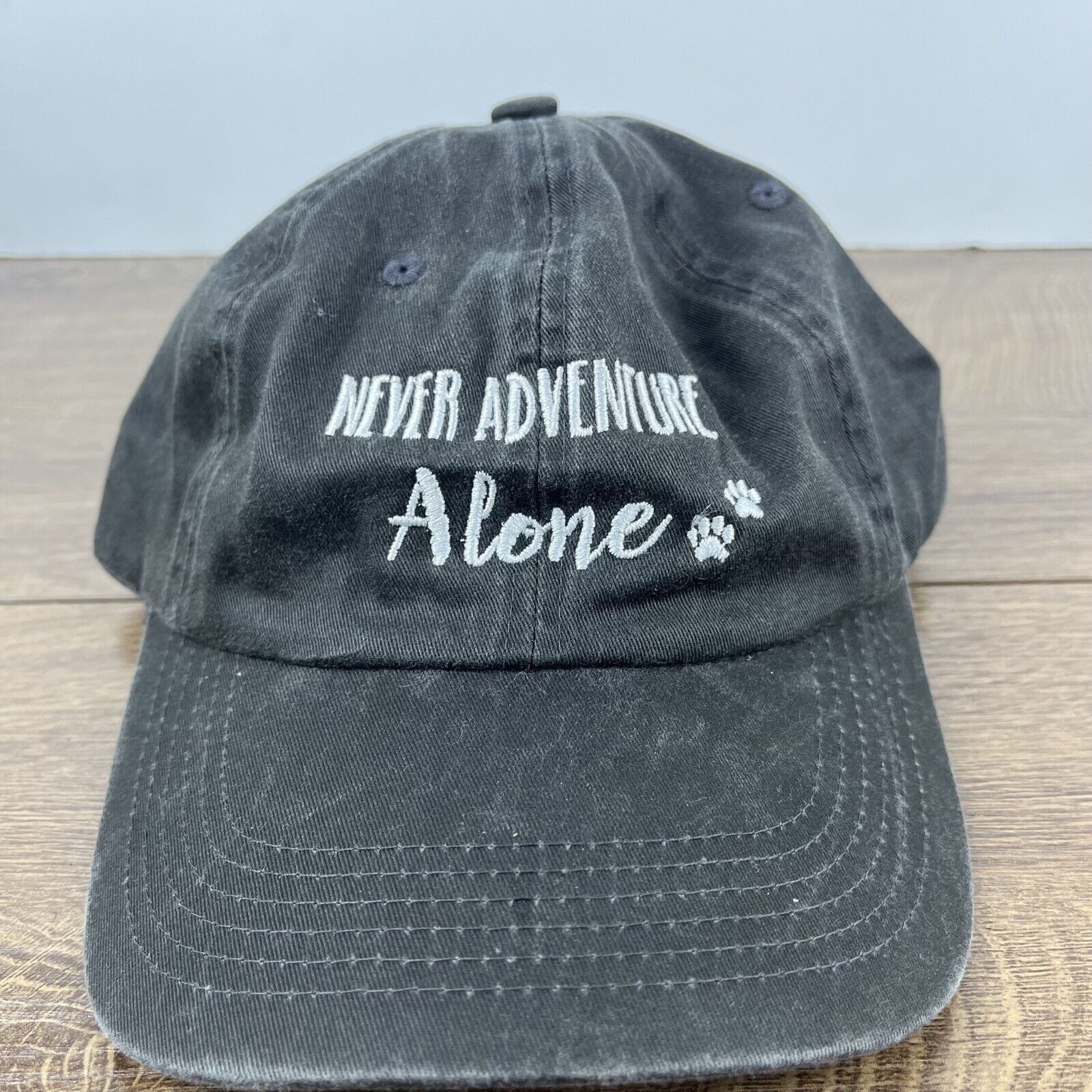 Other Dog Hat Never Adventure Alone Hat Gray Hat Adjustable Hat Gr Size ONE SIZE - 1 Thumbnail