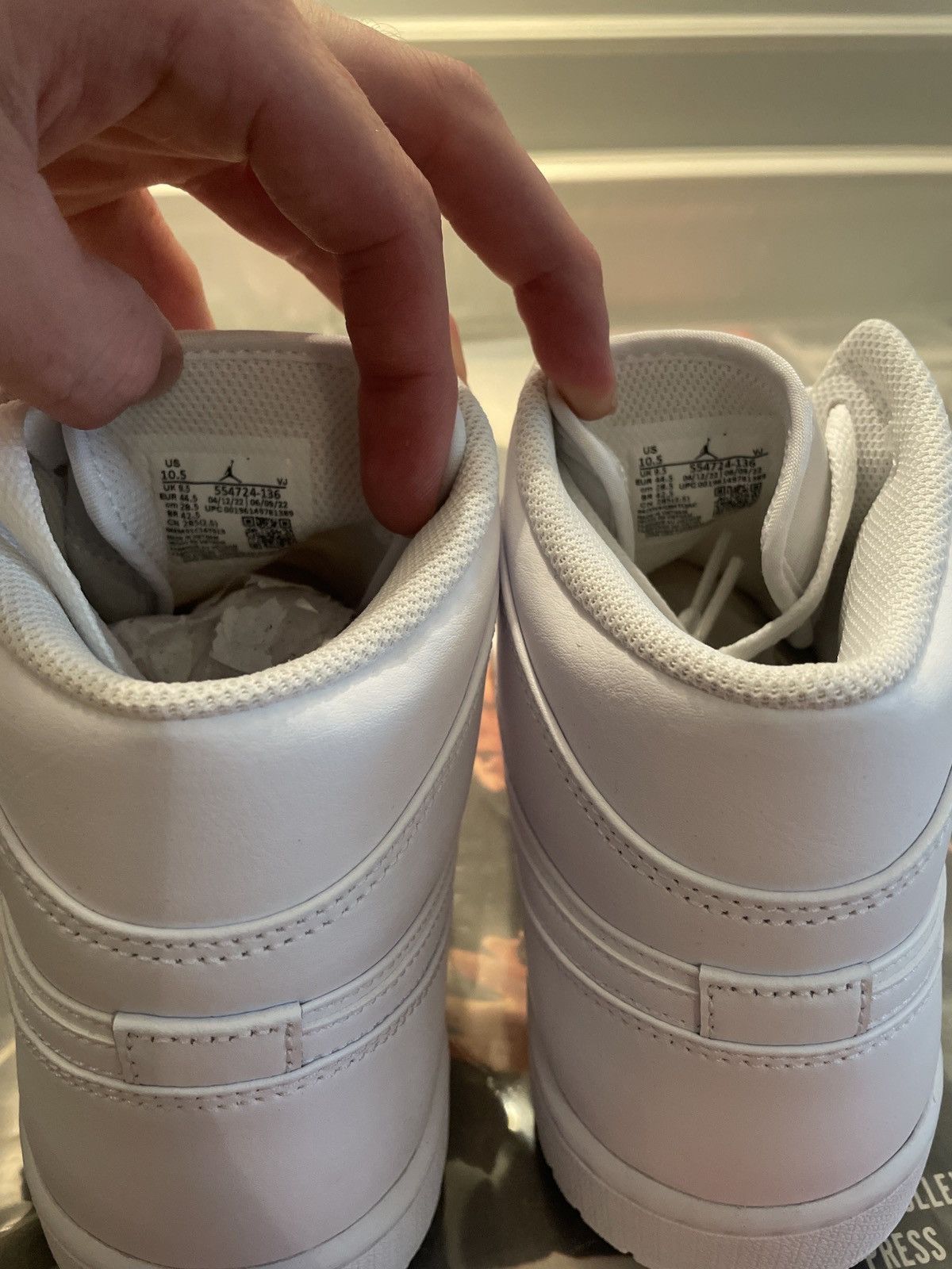 Jordan Brand Air Jordan 1 Mid White Size US 10.5 / EU 43-44 - 4 Thumbnail