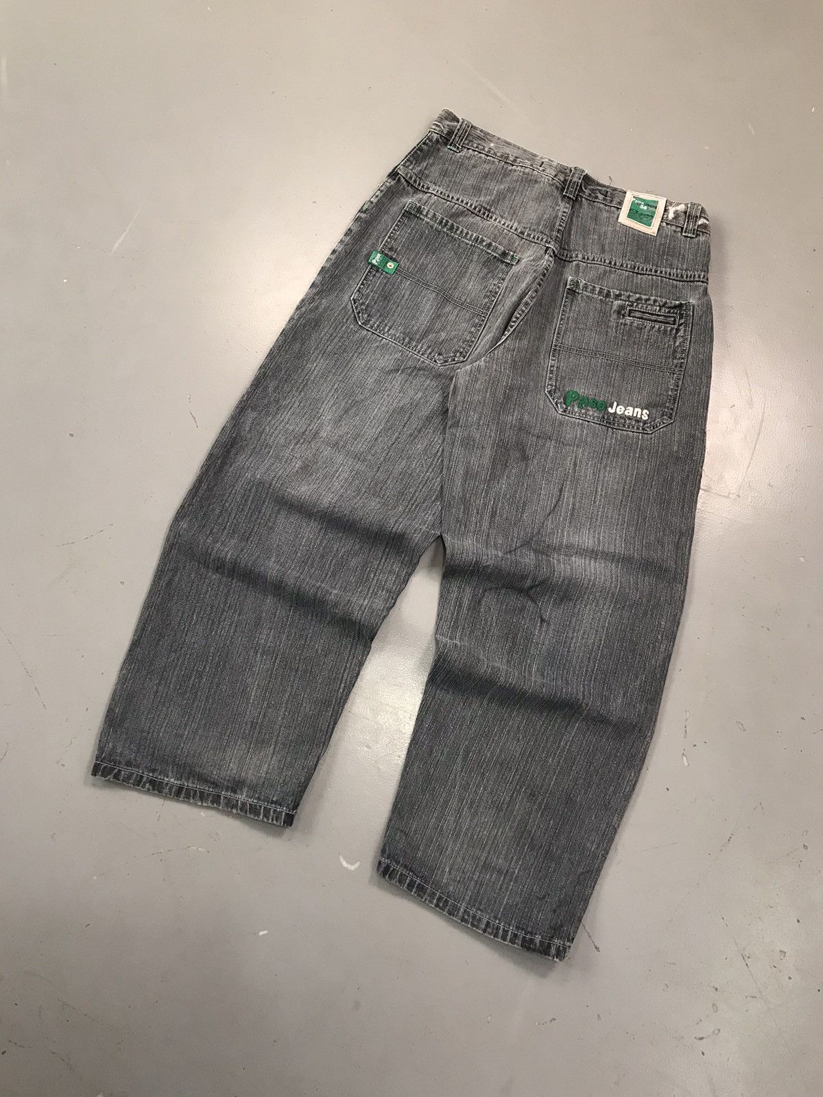 JNCO × Southpole × Vintage Vintage paco Jeans green tab baggy fit denim Size US 34 / EU 50 - 8 Thumbnail