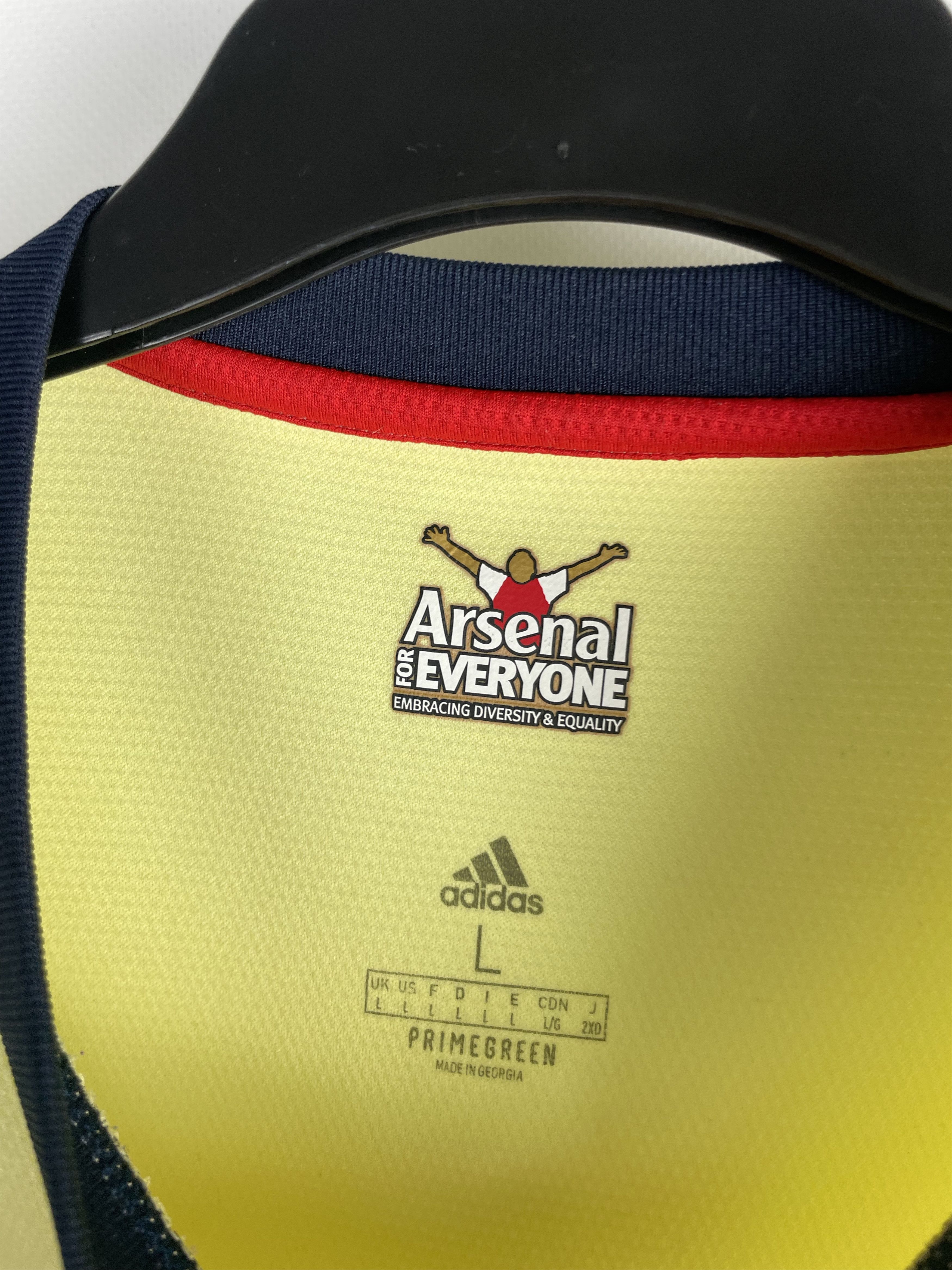 Adidas Adidas Arsenal 2021/2022 Away Jersey Tshirt Tee Yellow Size US L / EU 52-54 / 3 - 6 Thumbnail
