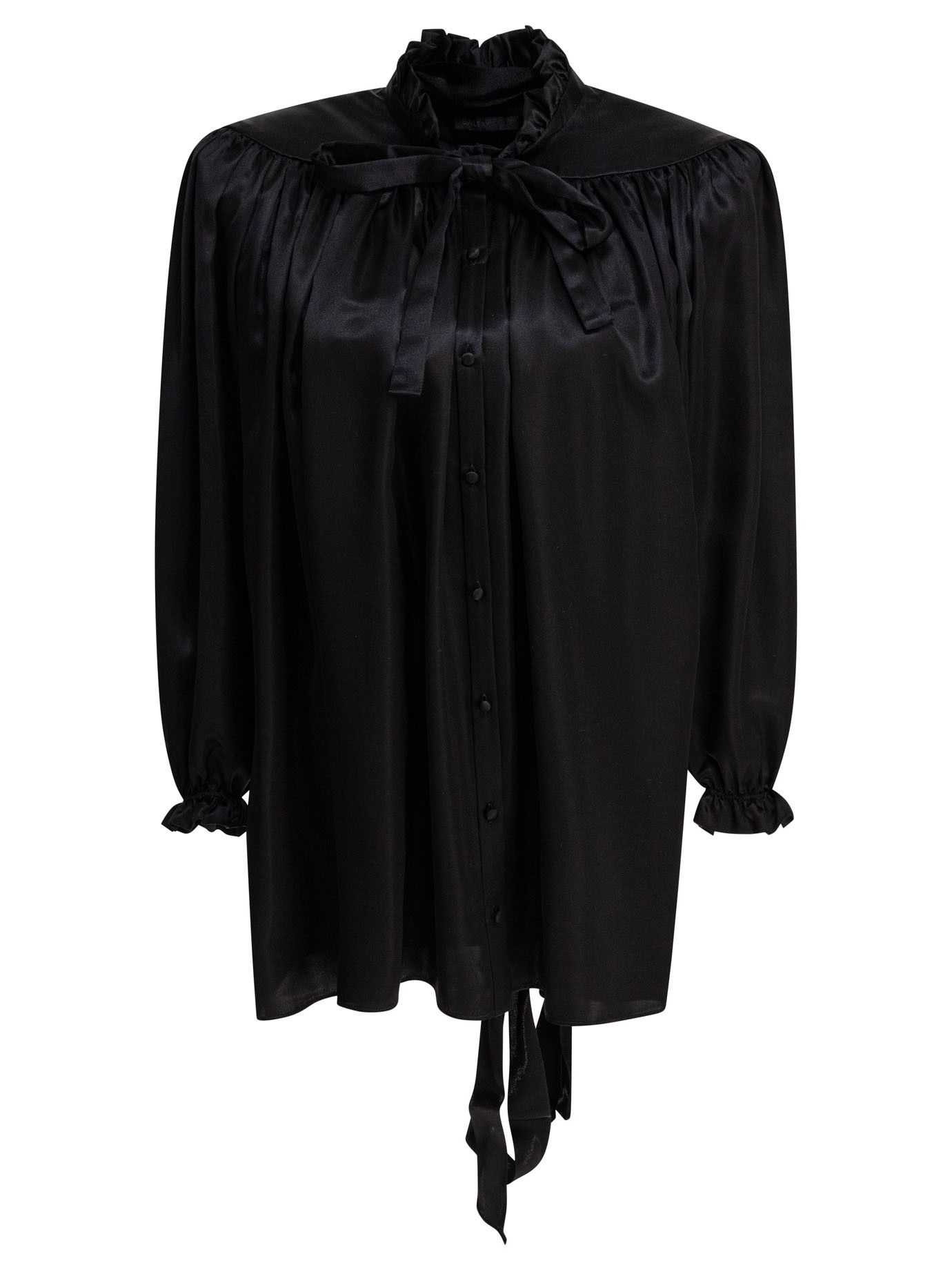 Balenciaga Balenciaga Lace-Up Blouse FR 38 Women - USA Duties Paid Size XS / US 0-2 / IT 36-38 - 1 Thumbnail