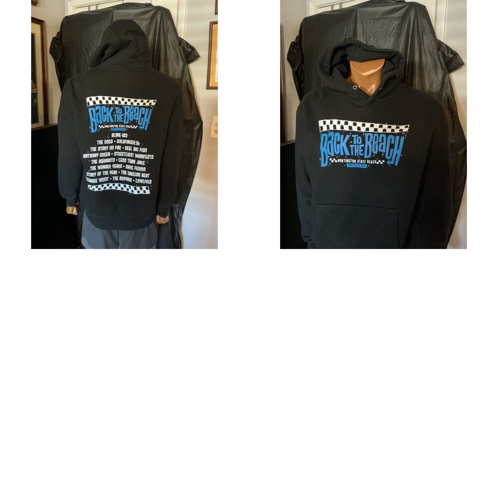 Vintage VINTAGE Back To The Beach Festival Hoodie Mens L Black Ska Punk Rock Band Pullover Size US L / EU 52-54 / 3 - 8 Thumbnail