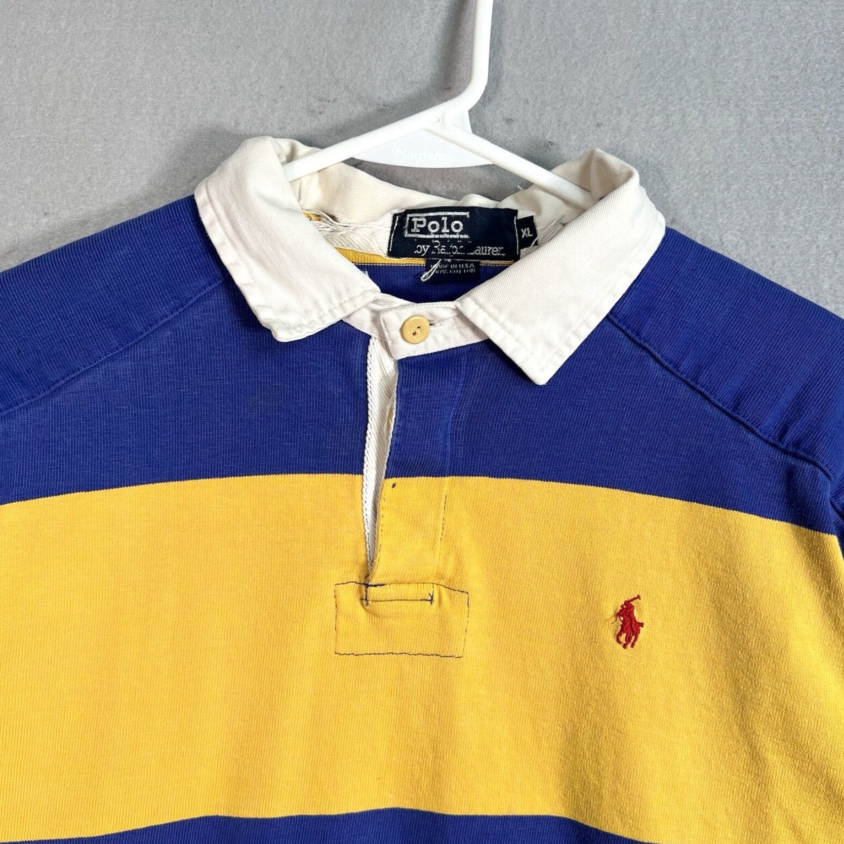 VINTAGE Polo Ralph Lauren Long Sleeve Polo Shirt Adult XL
