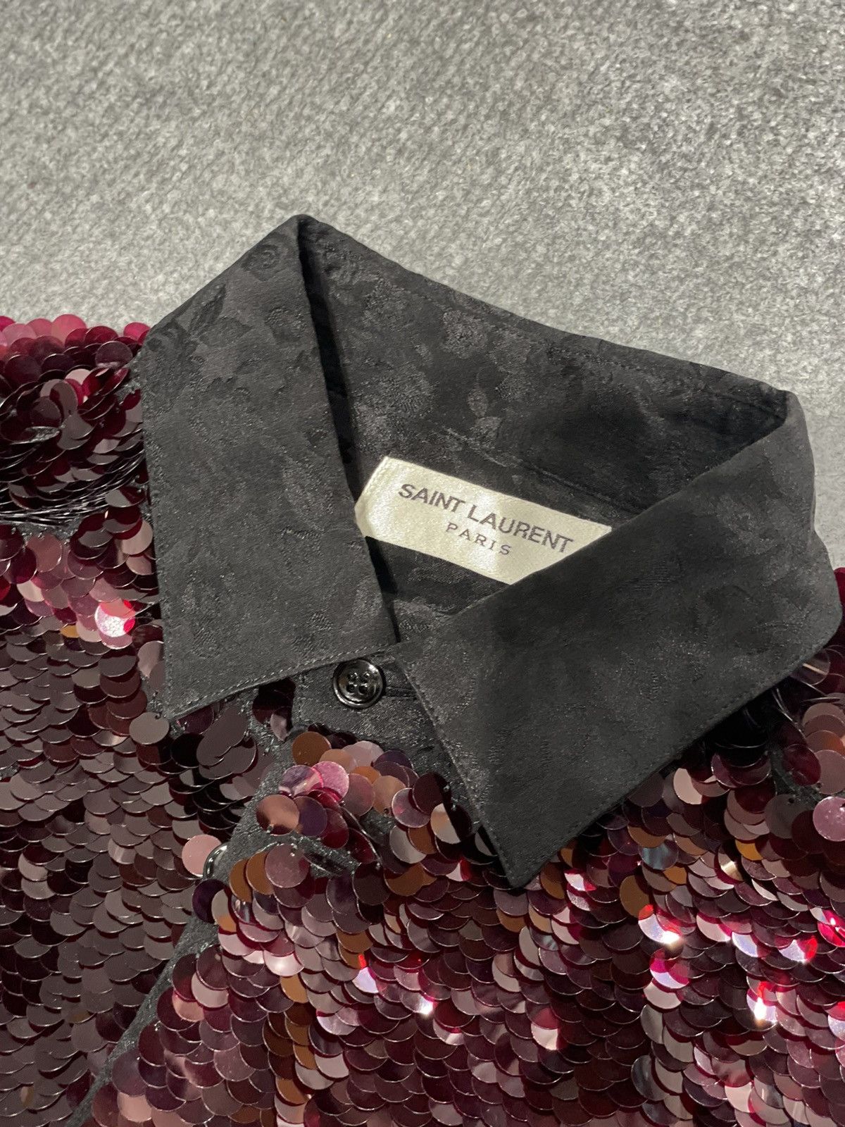 Saint Laurent Paris Saint Laurent Spring Summer 2018 Sequined Shirt Size US M / EU 48-50 / 2 - 8 Thumbnail