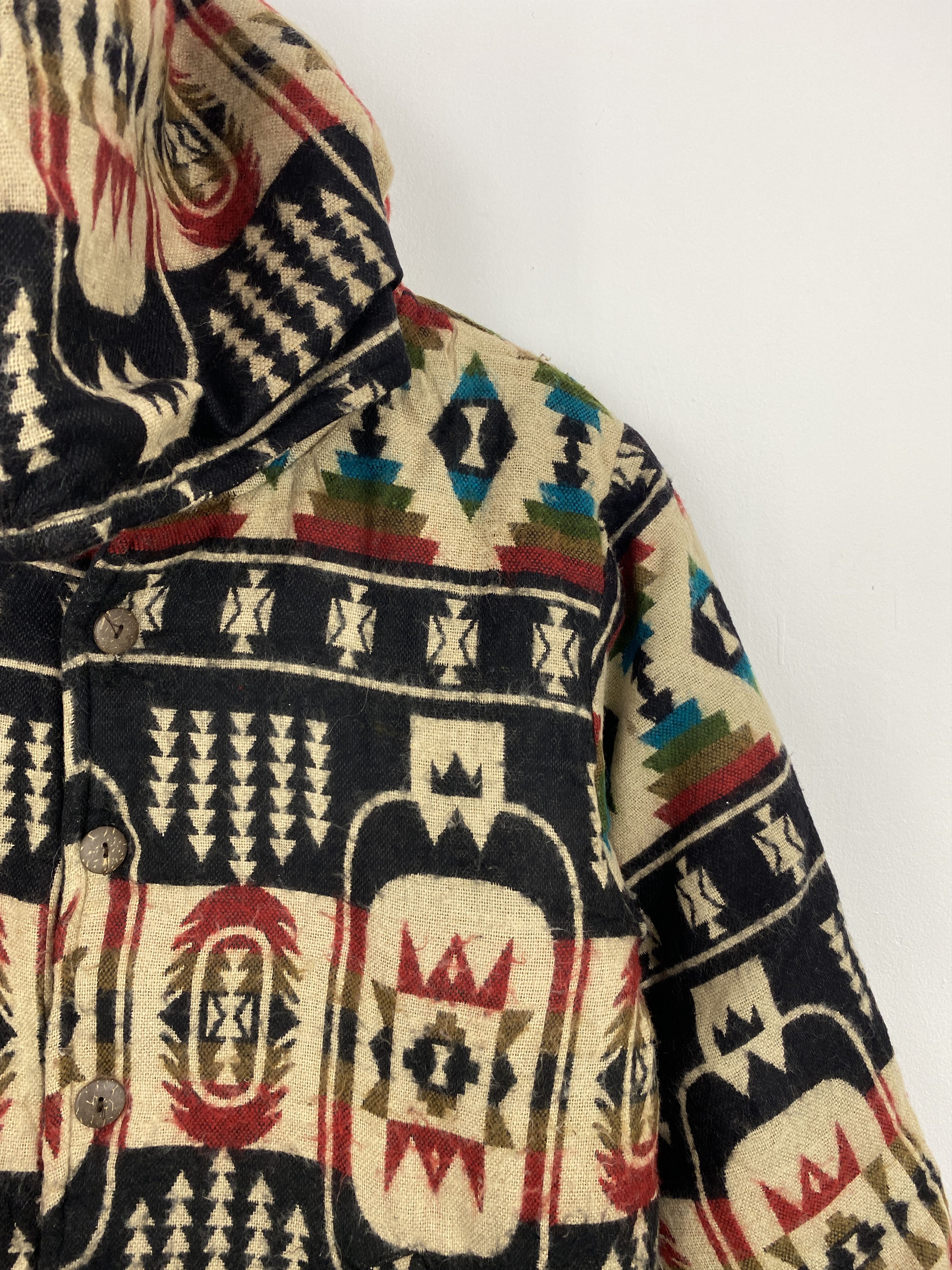 Native Vintage 90s Ajara Native Navajo Wool Jacket MJ0018 Size US M / EU 48-50 / 2 - 9 Thumbnail