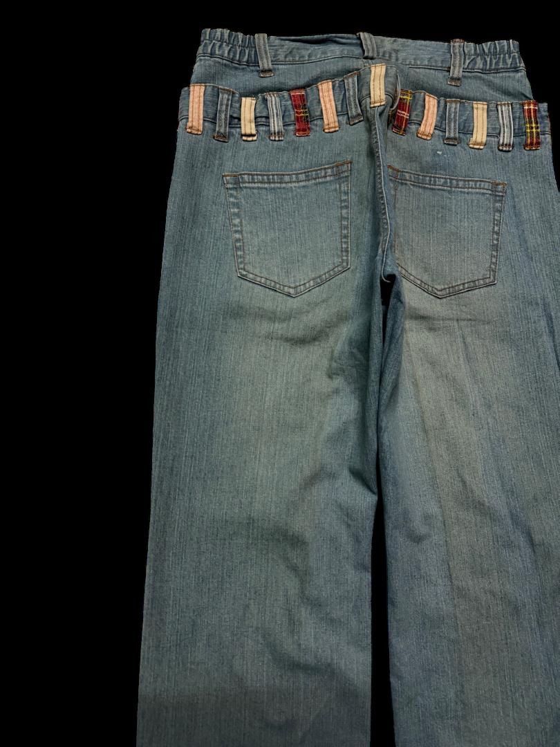 Tornado Mart Sick Japanese Smile Land Double Waist Rusty Mudwash Baggy Size US 29 - 16 Thumbnail