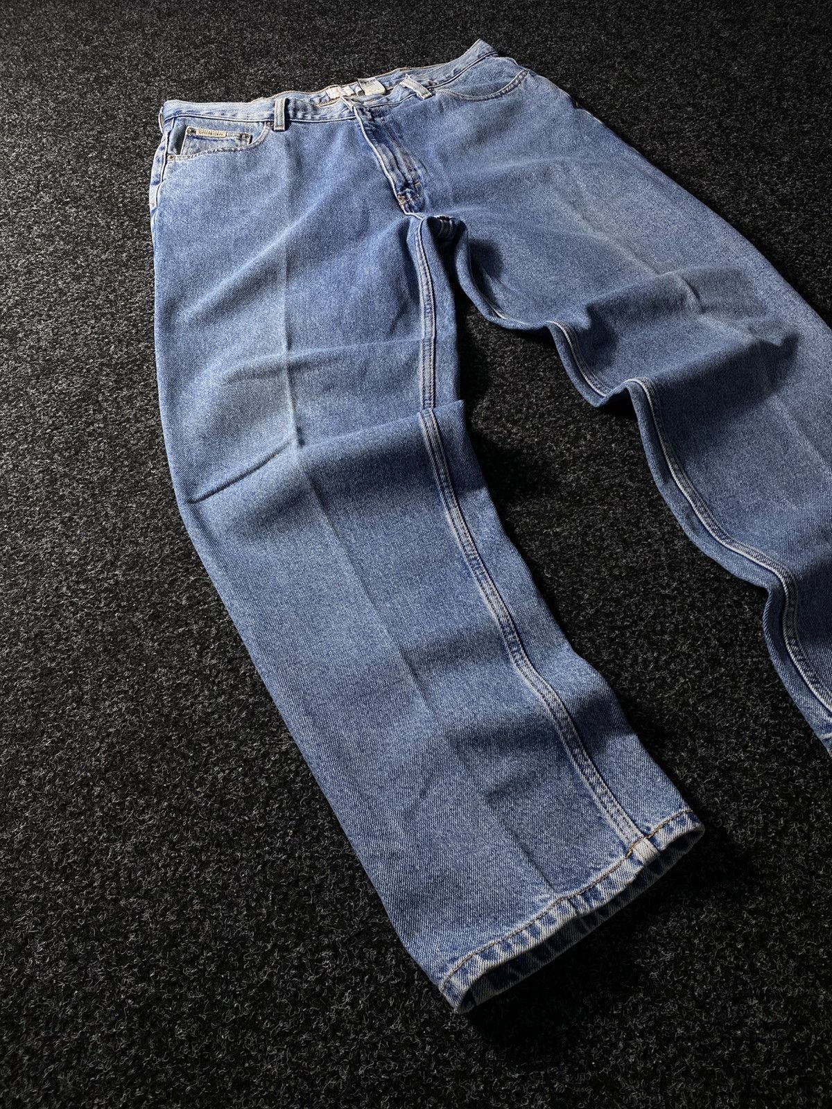Calvin Klein × Vintage Crazy Vintage Y2K 00s Baggy Calvin Klein Skater Denim Jeans Size US 36 / EU 52 - 2 Thumbnail