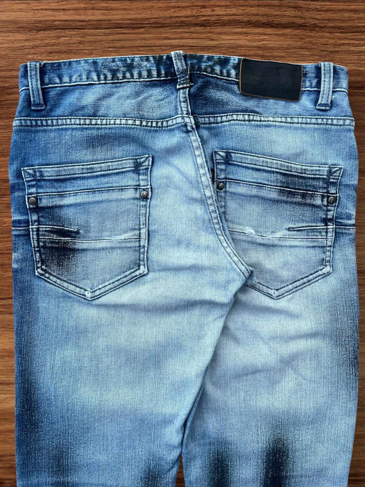 Japanese Brand × Tornado Mart Vintage Japanese Brand Tornado Mart Black Stain Whisker Jean Size US 30 / EU 46 - 4 Thumbnail