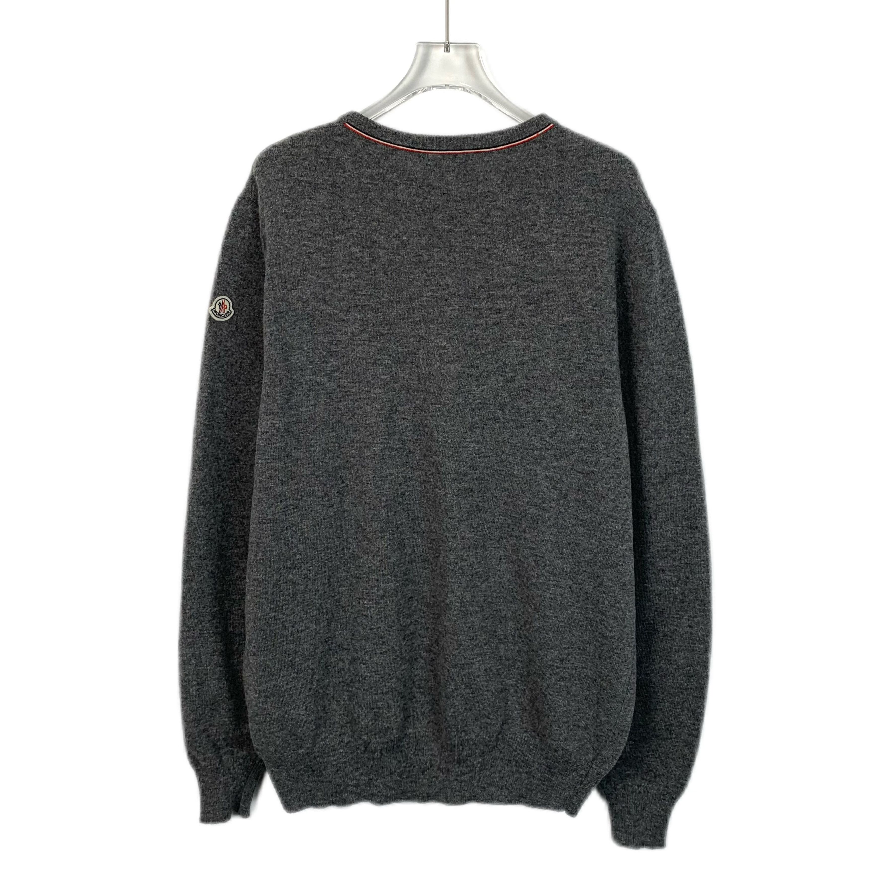 Moncler Moncler Wool Knit Patch Crewneck (Size L) Size L / US 10 / IT 46 - 8 Thumbnail