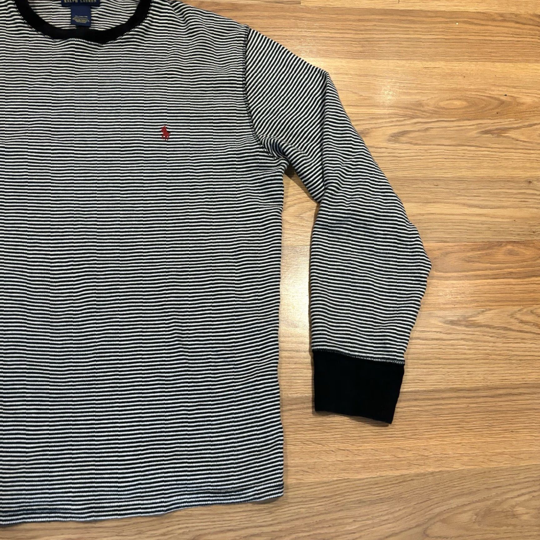 Polo Ralph Lauren Polo Ralph Lauren Thermal Shirt Black White Long Sleeve Waffle Knit Men’s XL Shirt Size US XL / EU 56 / 4 - 5 Thumbnail