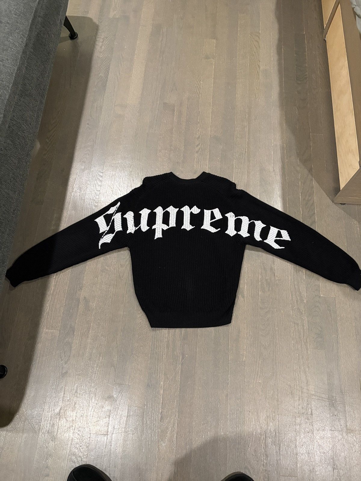 Supreme Old English Sweater black Lサイズ Supreme Old English | eBay
