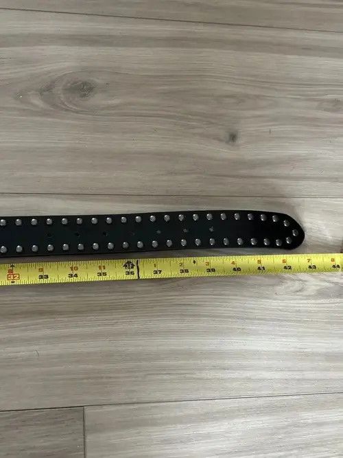 Japanese Brand Koyama x Inoue H1 - Vintage Rock Studded Belt (black) Size 32 - 5 Thumbnail