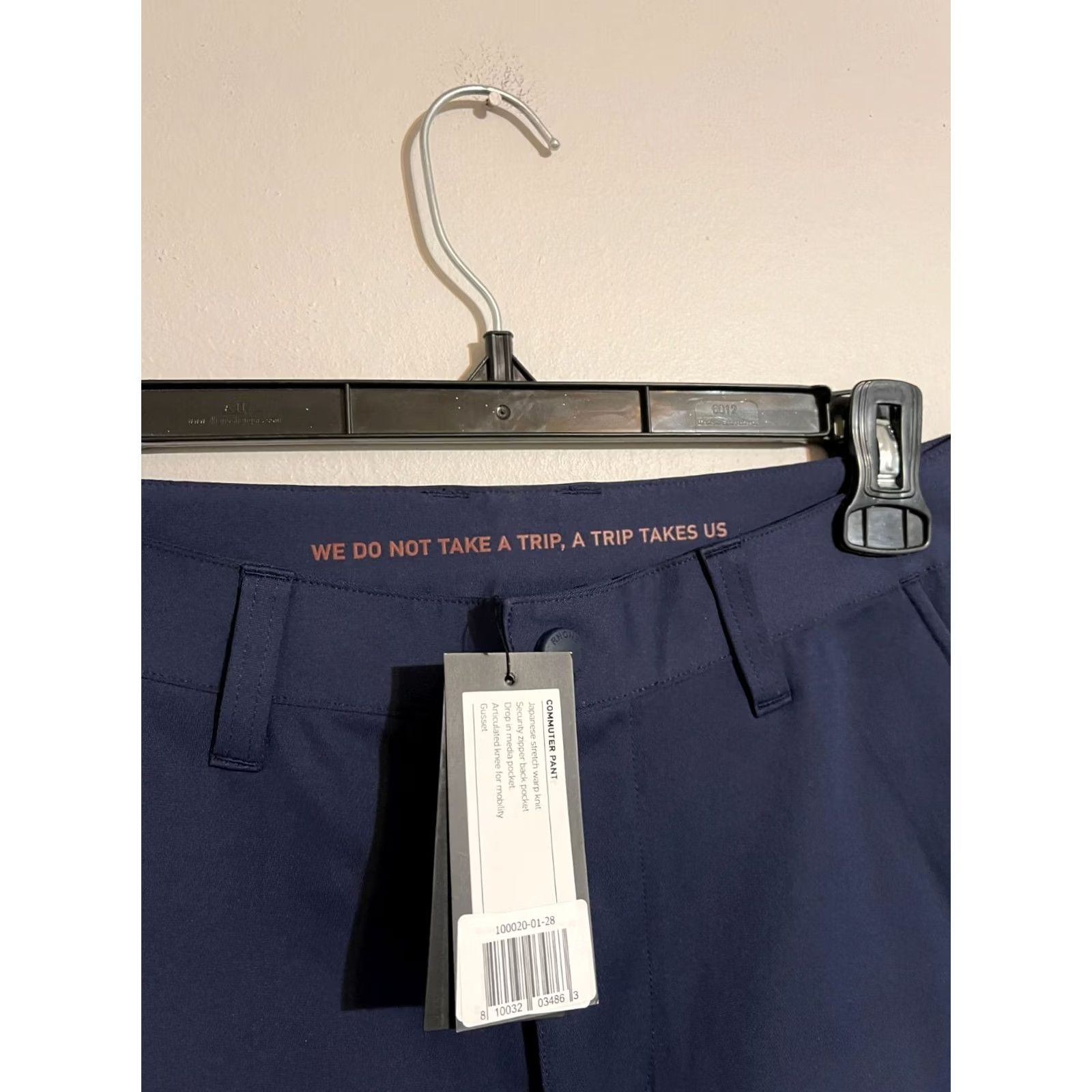 Rhone Rhone Commuter Pant Athletic Casual Navy Blue Khaki Pants - Men 28 Slim Straight Inseam 33 Navy Mens Brand New Size US 28 / EU 44 - 3 Thumbnail